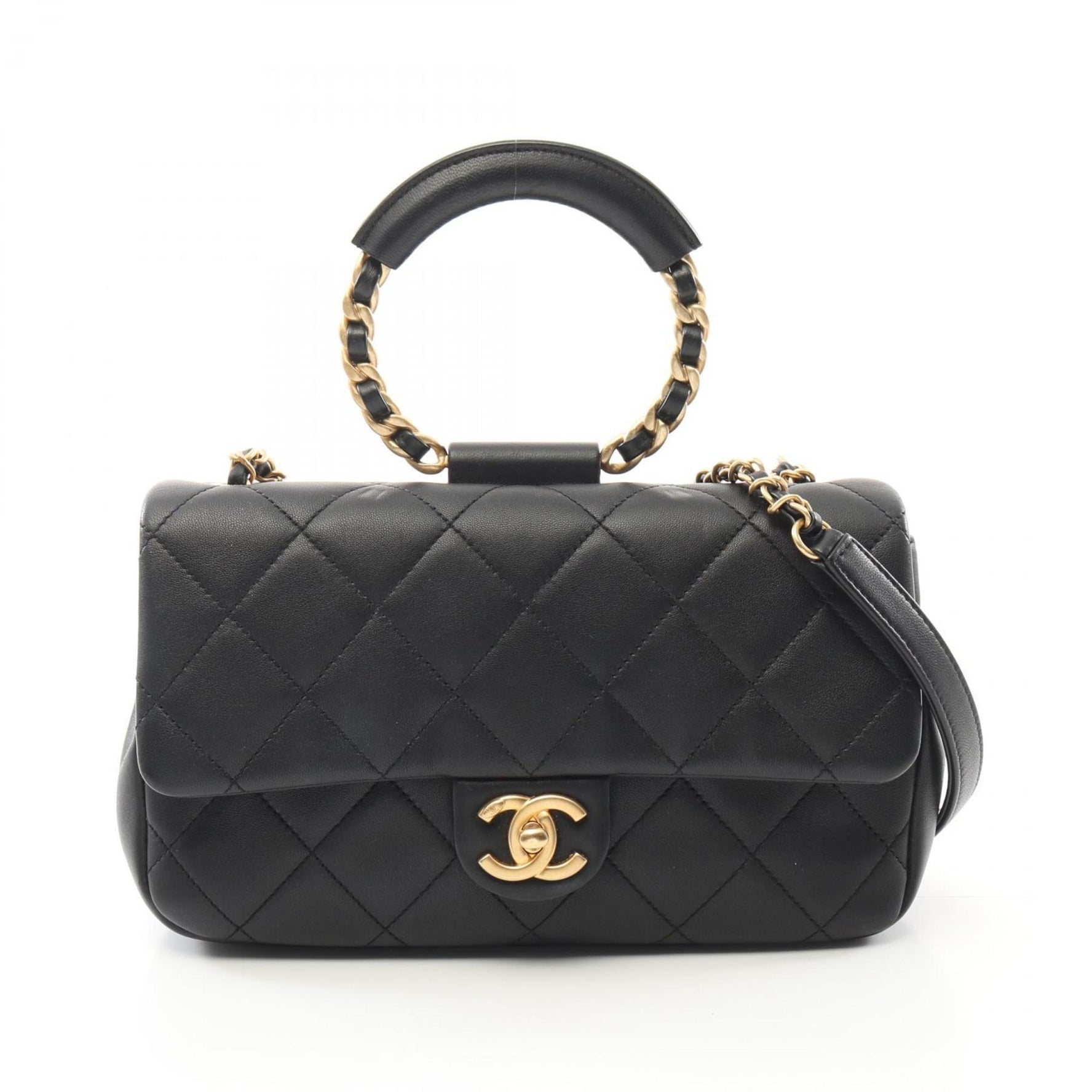 CHANEL Matelasse Shoulder Bag, Lambskin Leather