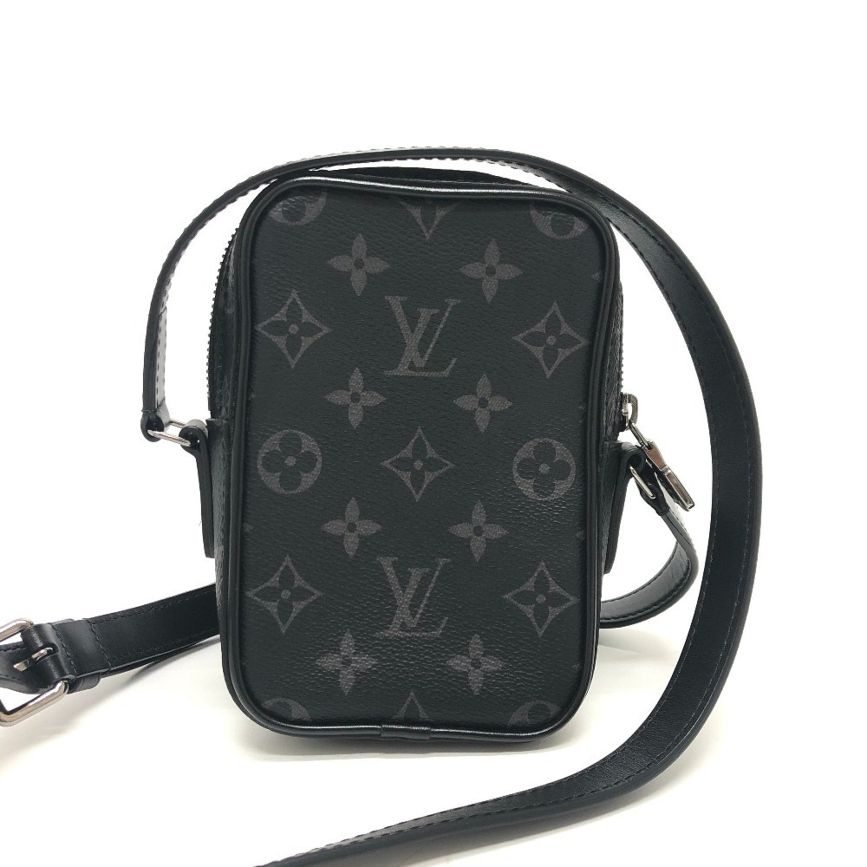 Louis Vuitton Danube PPM Trunk Print Shoulder Bag Monogram Eclipse Canvas