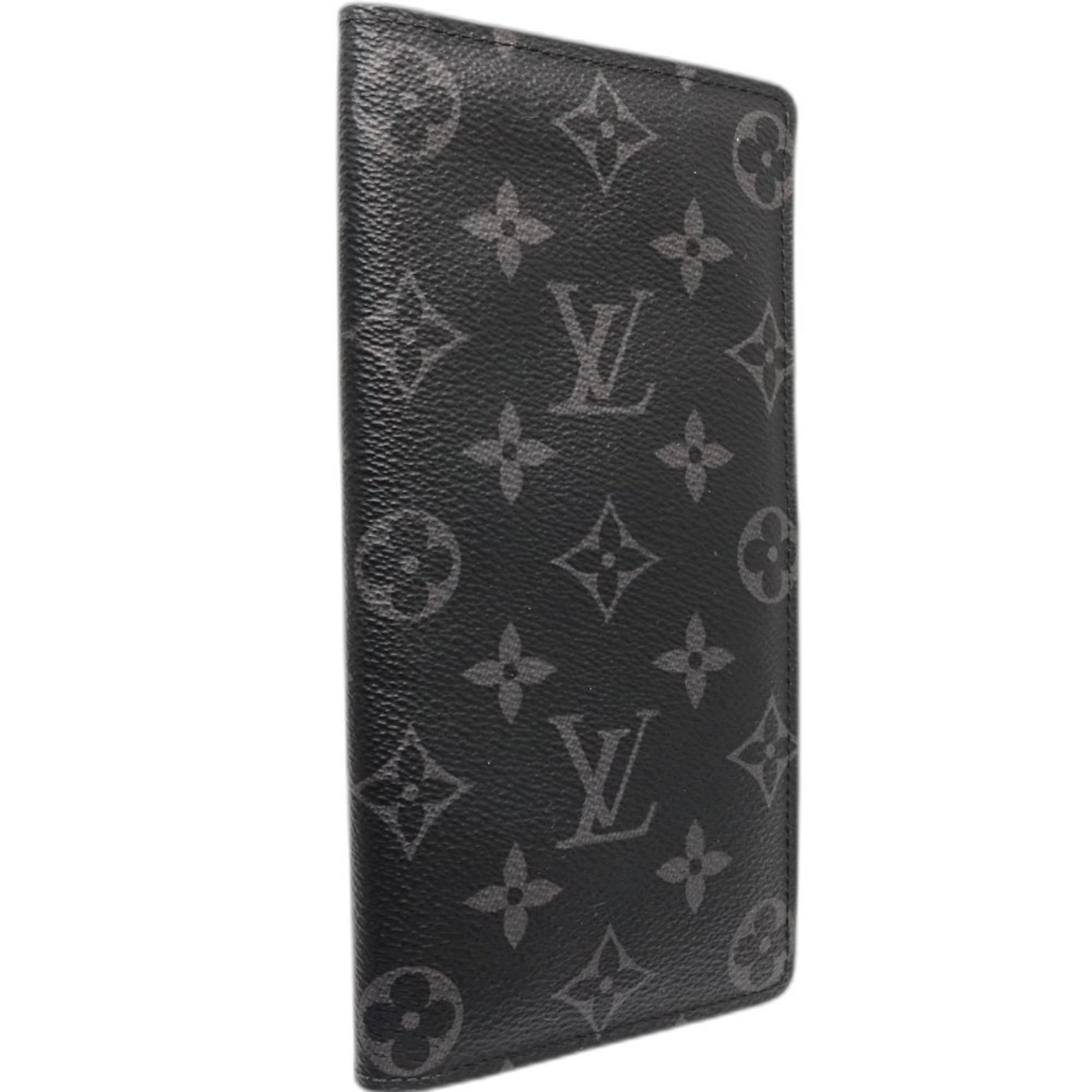 Louis Vuitton Long Wallet Portefeuille Brazza Monogram Eclipse Noir