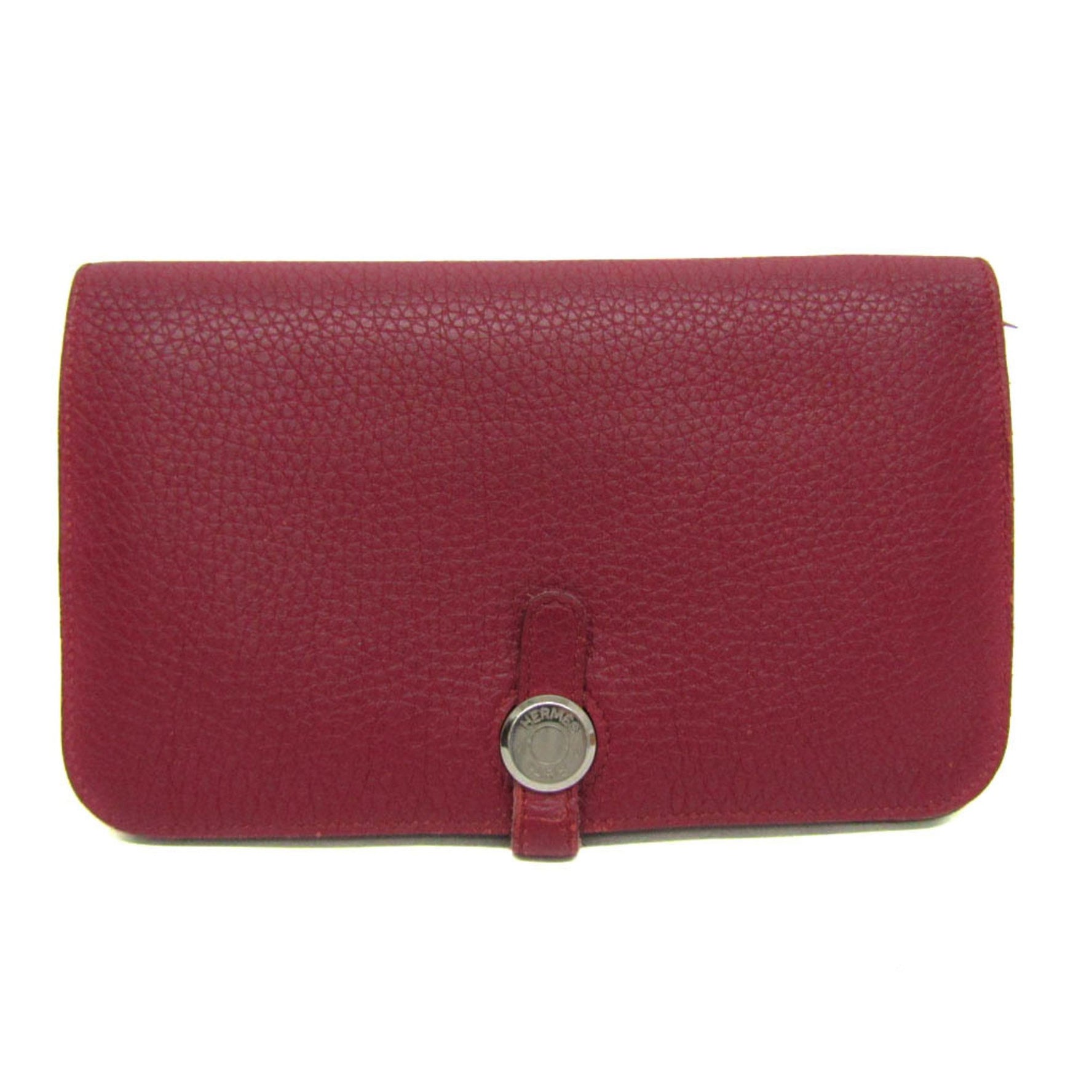 Hermes Dogon GM Women,Men Togo Leather Long Wallet (bi-fold)