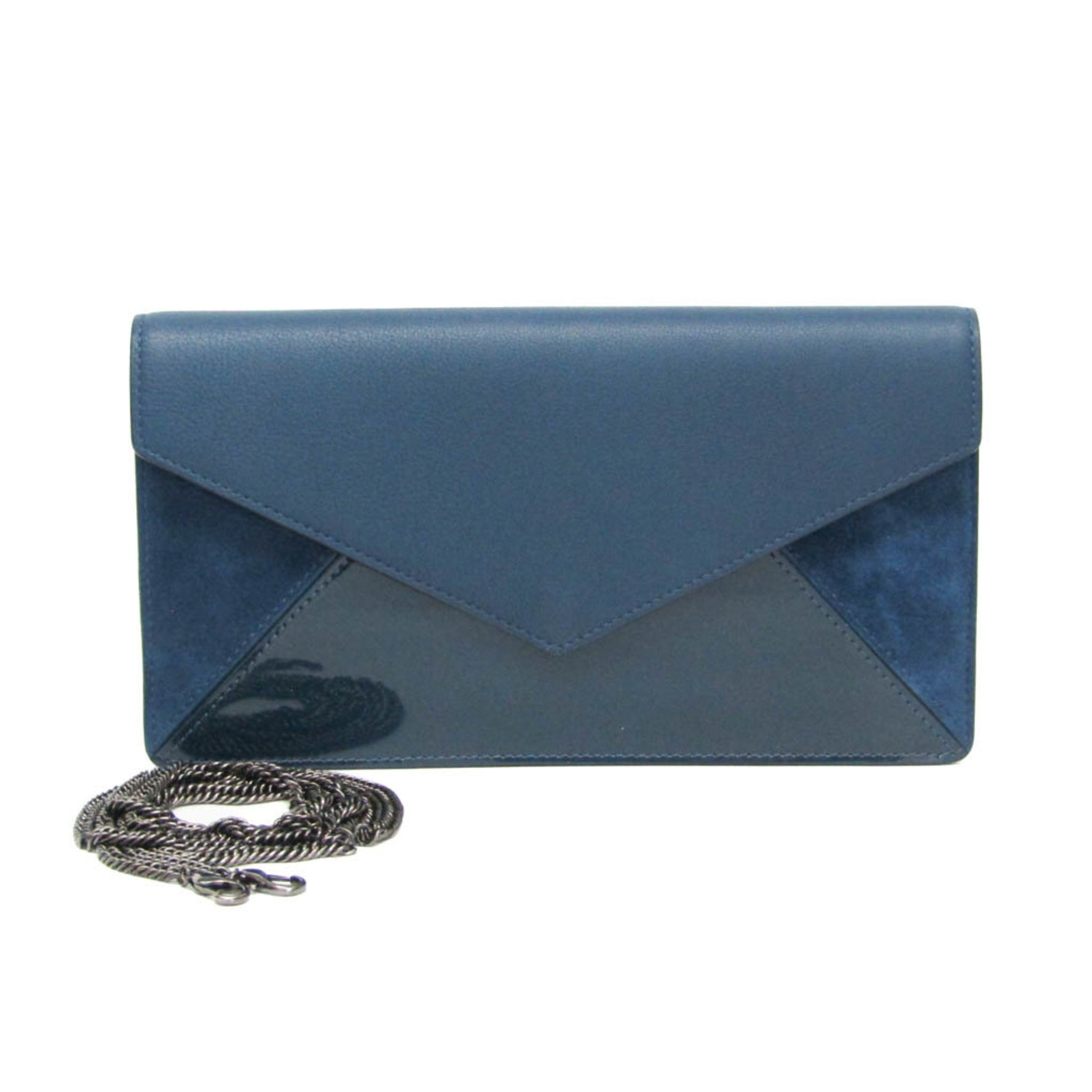 Delvaux Chain Shoulder Mini Bag Women's Leather Clutch Bag,Shoulder Bag Blue