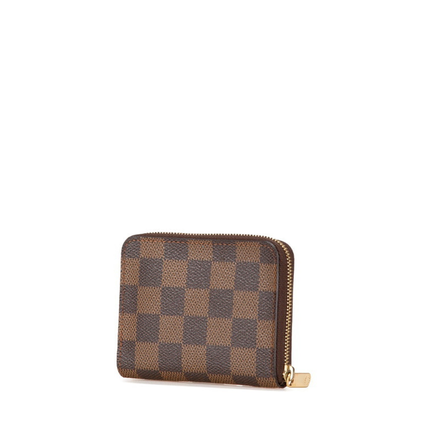 Louis Vuitton Damier Zippy Coin Purse Case PVC Leather