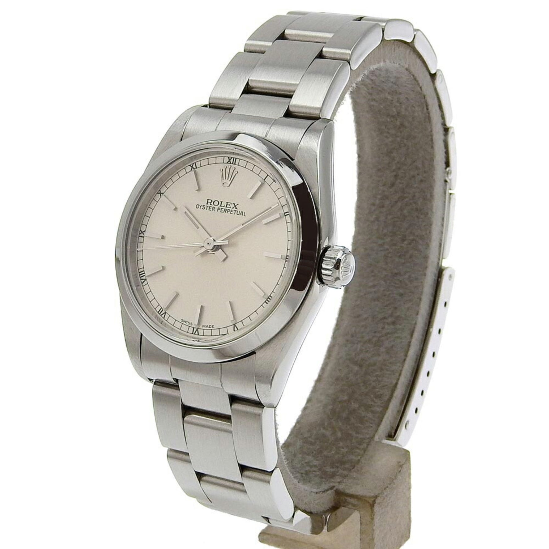 Rolex Oyster Perpetual Watch Stainless Steel Automatic Silver Dial
