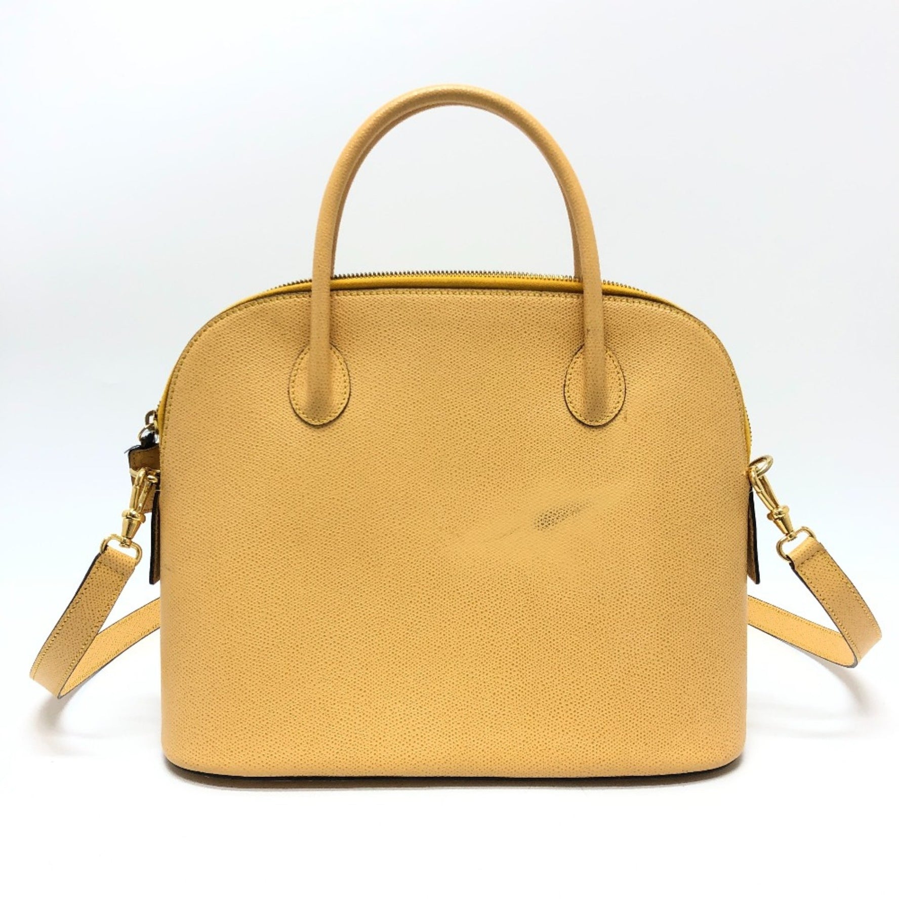 CELINE Vintage Bowling Shoulder Bag Beige Based GoldHardware