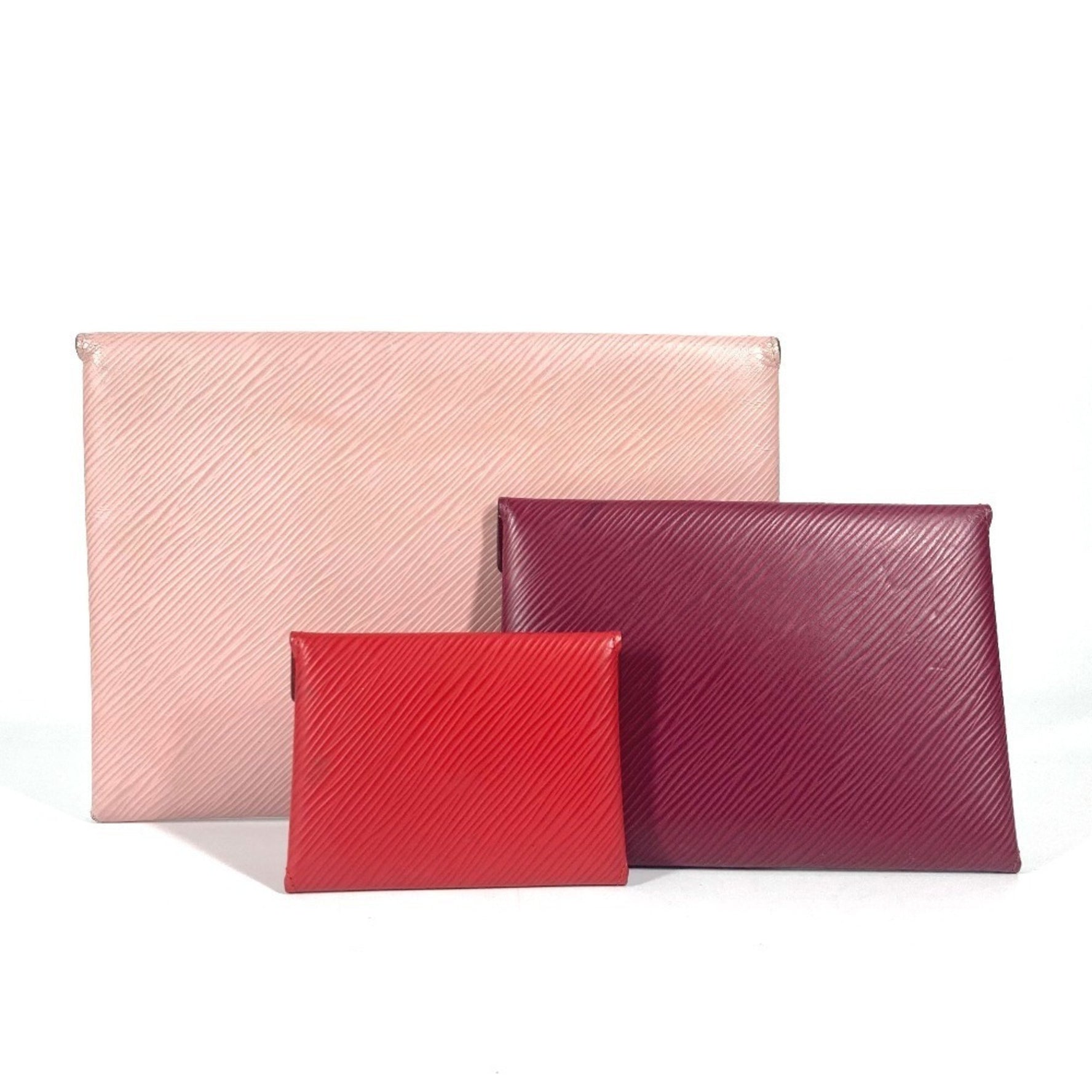 Louis Vuitton Epi Pochette Kirigami set Pouch Wallet/Coin case Business card case/Card Clutch bag leather Pink