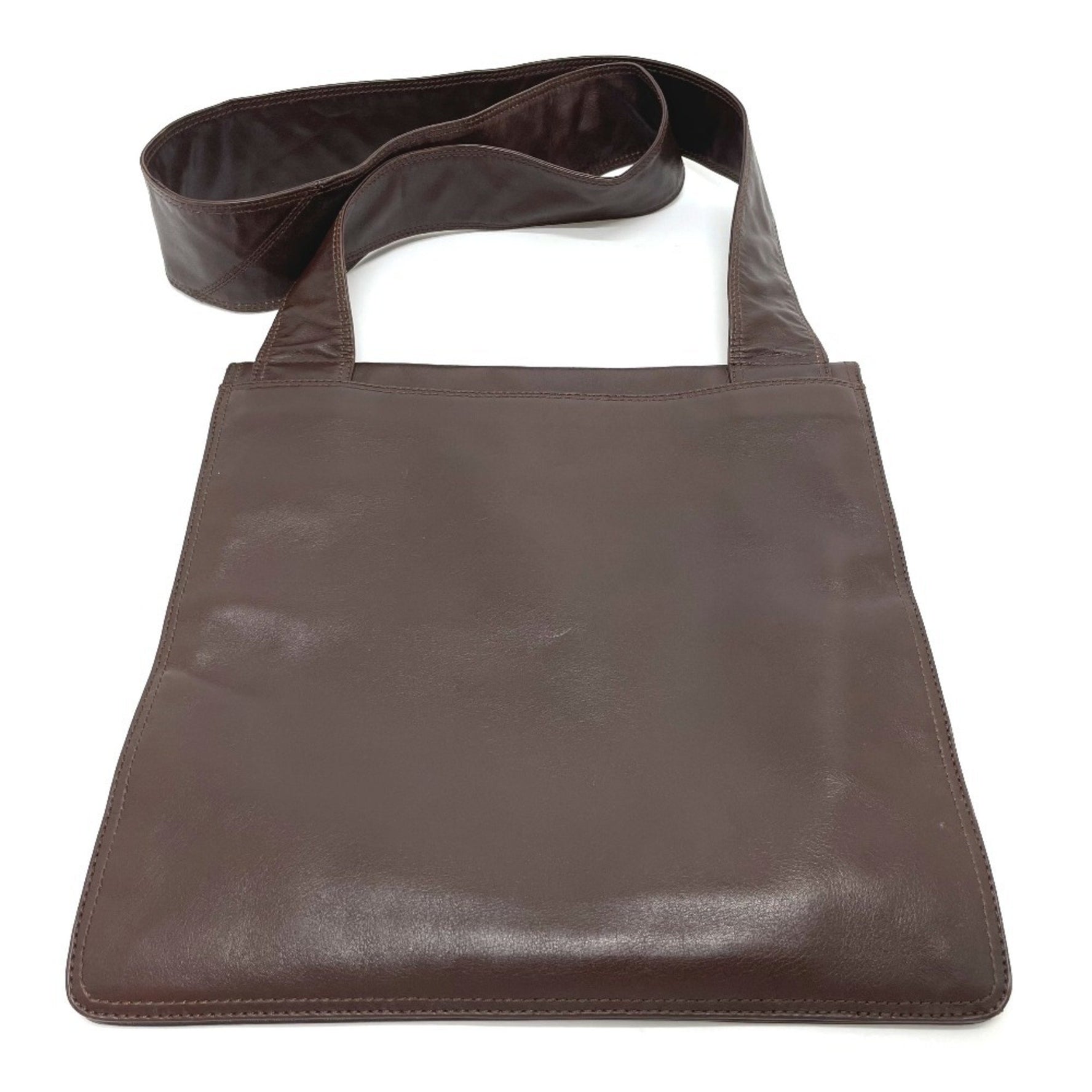 CHANEL Logo Sacoche Shoulder Bag in Lambskin, Unisex