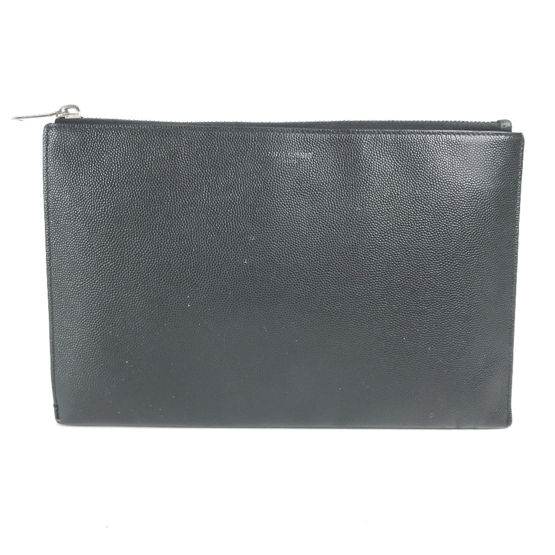 Saint Laurent Paris Pouch Clutch Bag Leather Men's