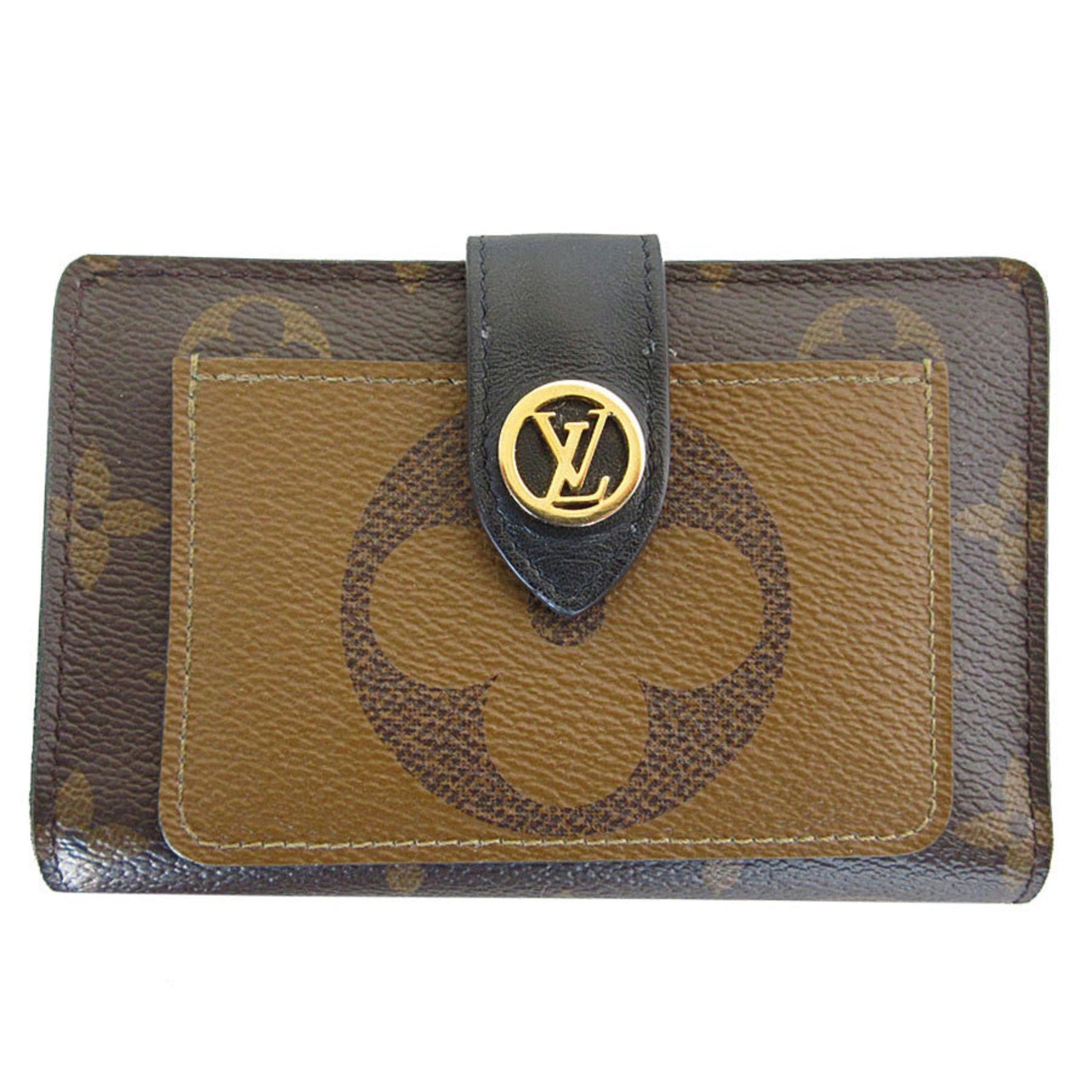 Louis Vuitton Bi-fold Wallet Portefeuille Juliet Monogram Canvas Gold