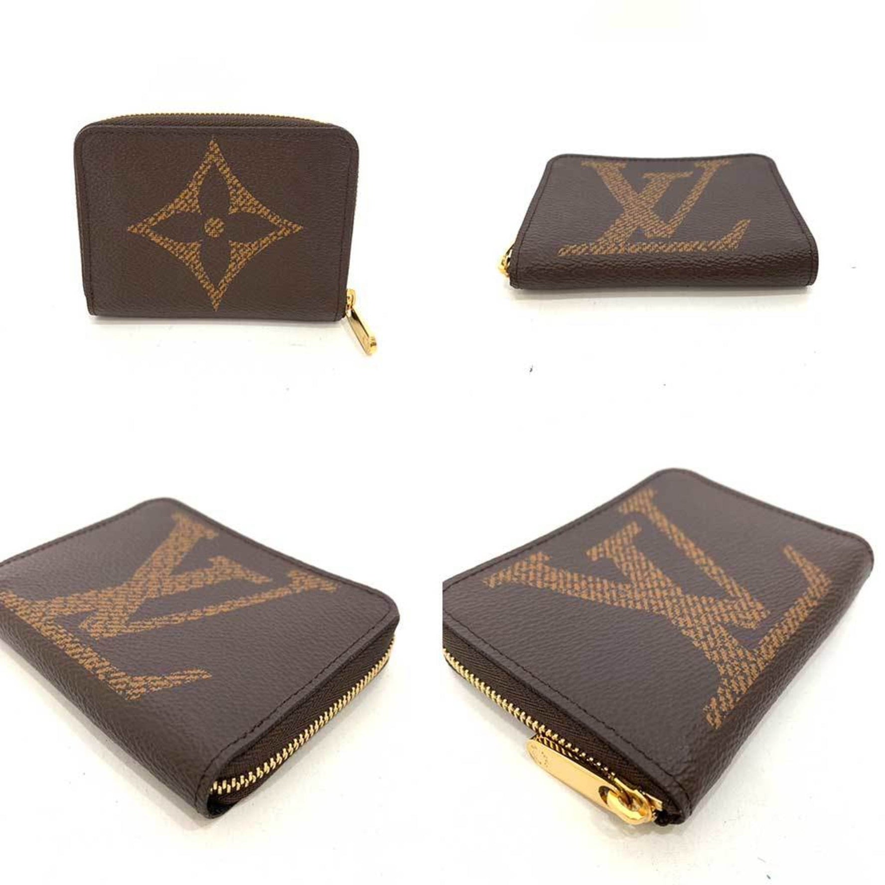 Louis Vuitton Wallet Zippy Coin Purse Case Round Full Zip Square Ladies Monogram Giant LOUISVUITTON