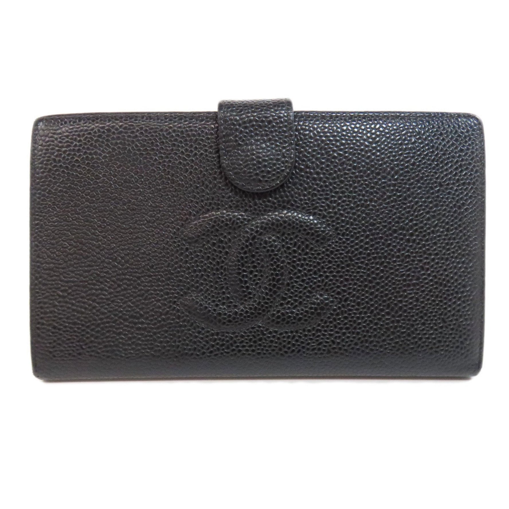 Chanel Coco Mark Wallet Long Caviar Skin
