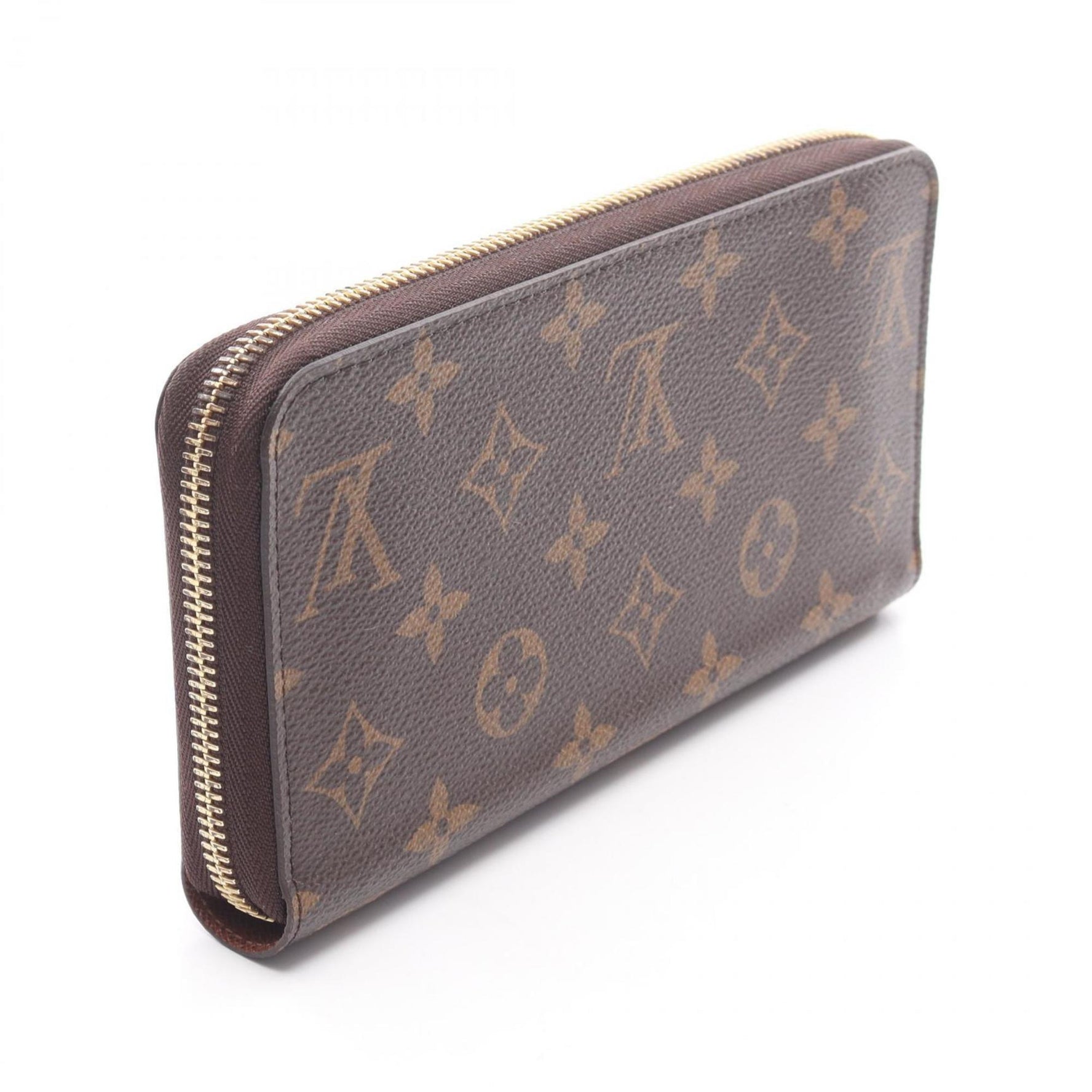 Louis Vuitton Zippy Wallet, Round Long Coated Canvas, Monogram, Men's/Women's