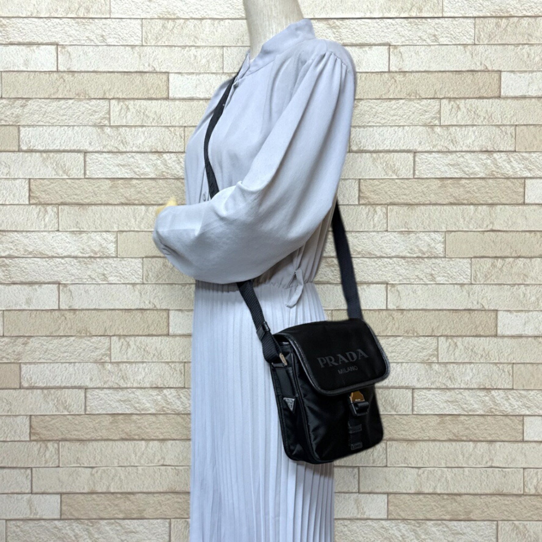 Prada Shoulder Bag Renylon Unisex