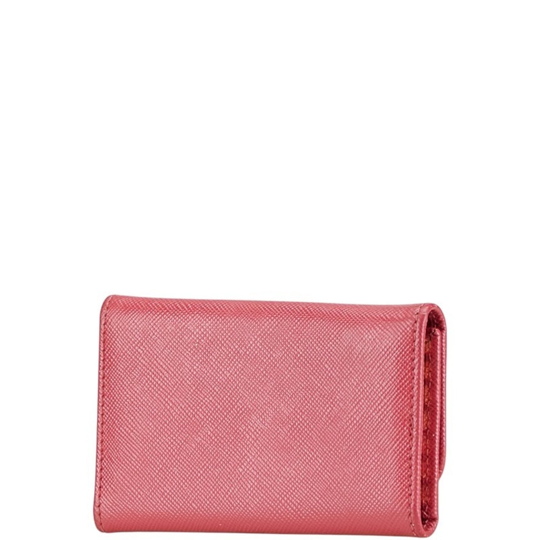 PRADA key case Saffiano leather