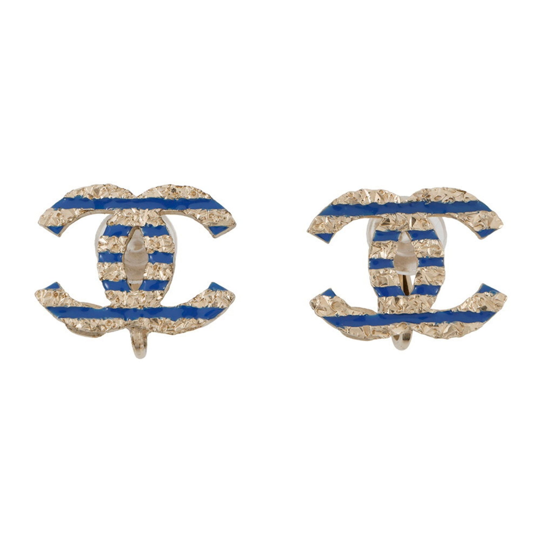 CHANEL Earrings Coco Mark Border
