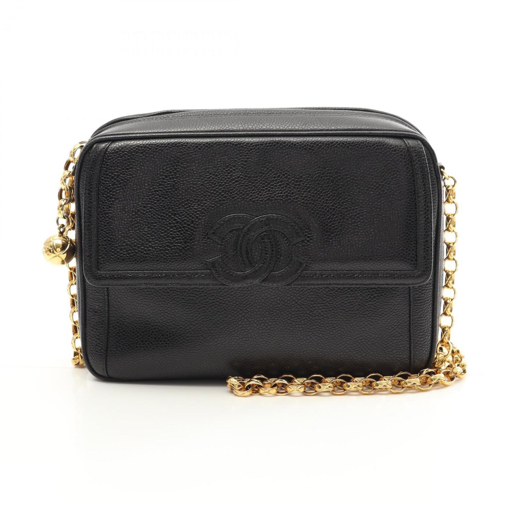 CHANEL Coco Mark Shoulder Bag Caviar Skin (Grained Calf) 02866