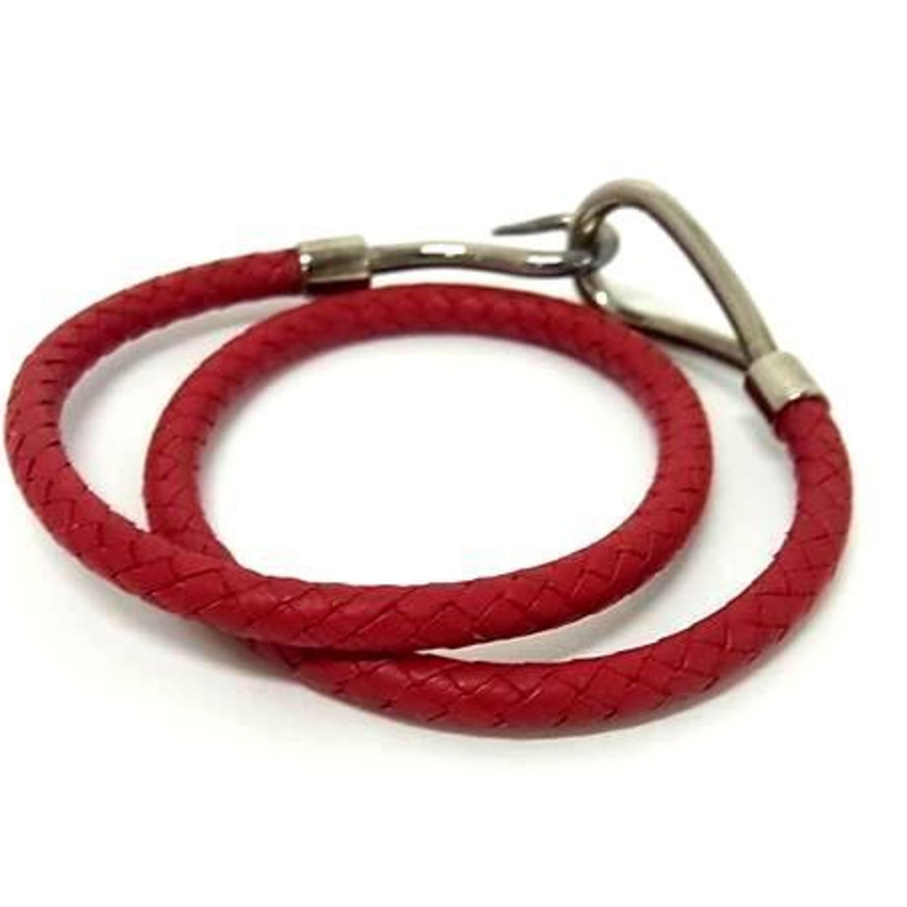 HERMES Jumbo Choker - Red Leather Double Bracelet