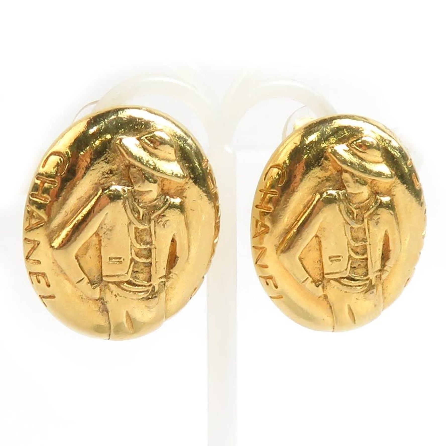 CHANEL Mademoiselle Metal Earrings