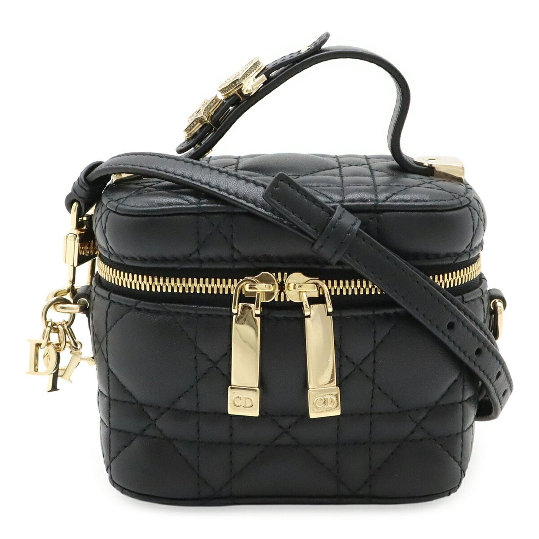 Christian Dior Lady Micro Vanity Shoulder Bag in Leather