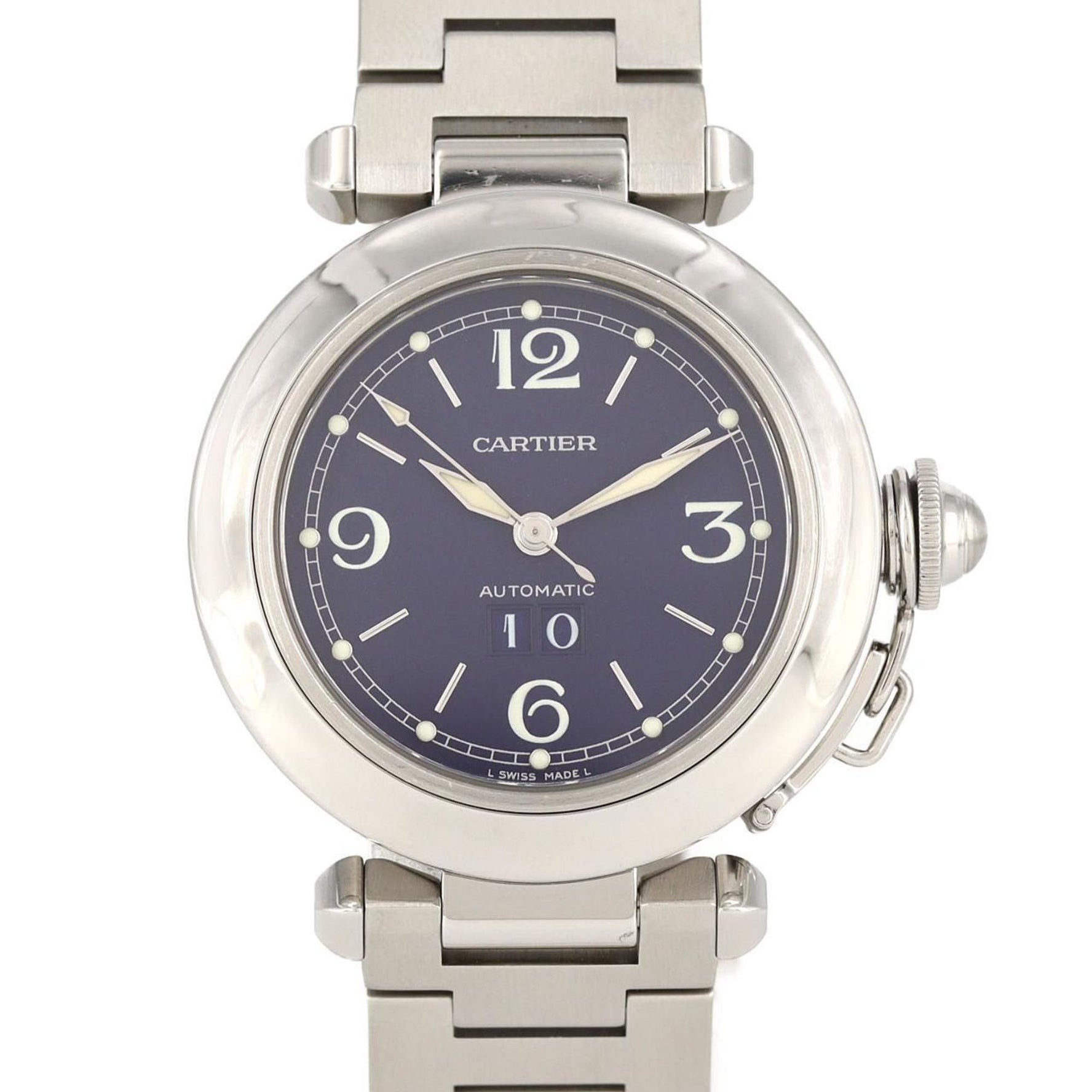 Cartier Pasha C Grande Date Stainless Steel Automatic Watch