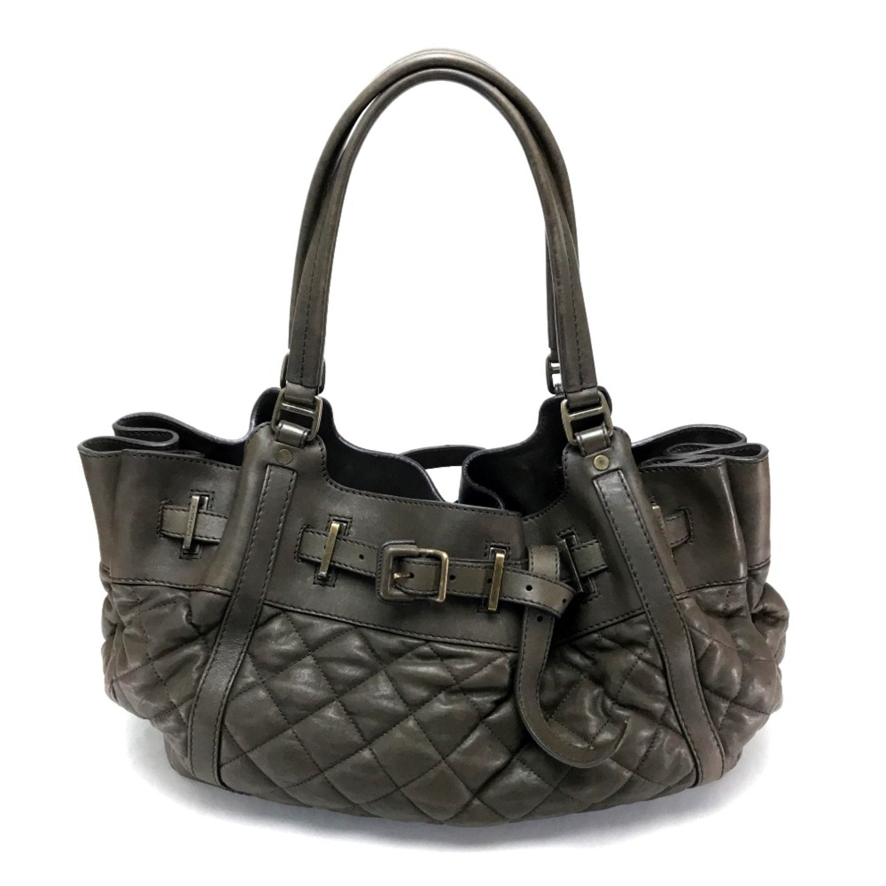 Burberry Men's Bag Shoulder Bag Tote Bag cigarette smoke (dark brown)