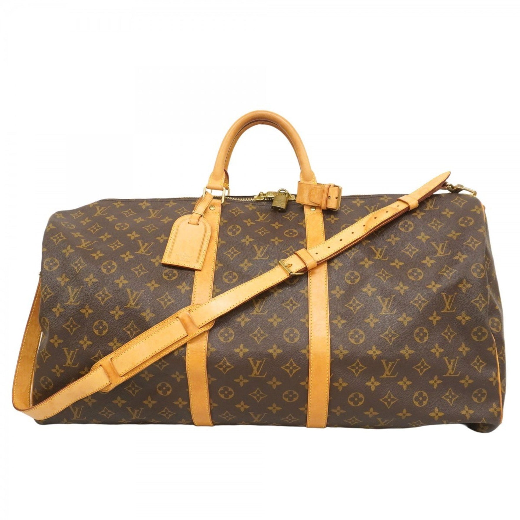 Louis Vuitton Monogram Keepall Bandouliere 60 Boston Bag Men's and