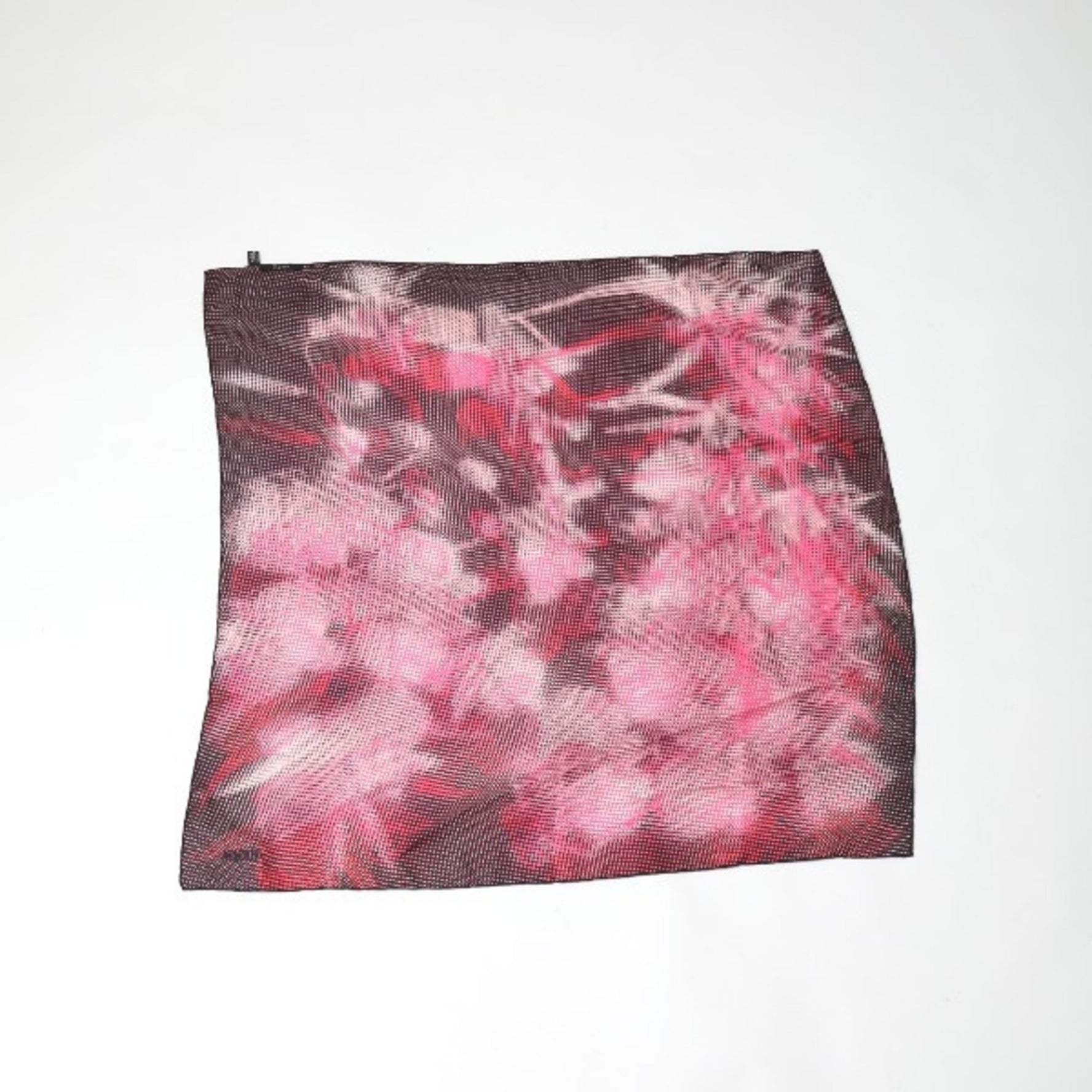 GUCCI 100% Silk Scarf Dot Pink x Black