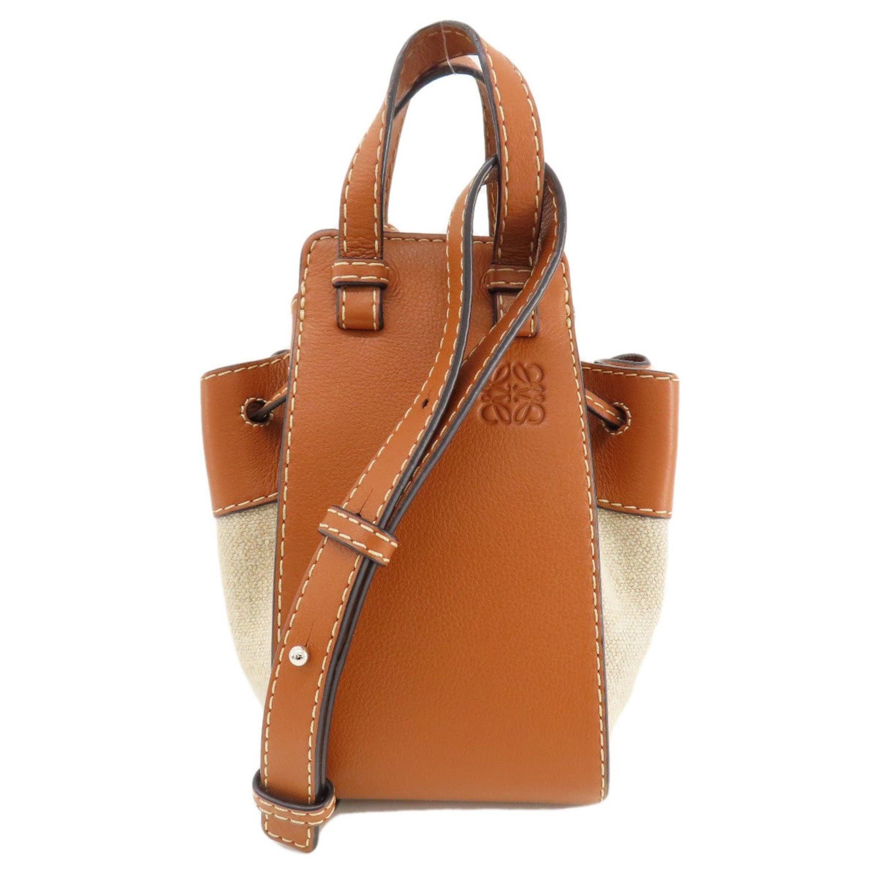Loewe Hammock Handbag Canvas Calfskin