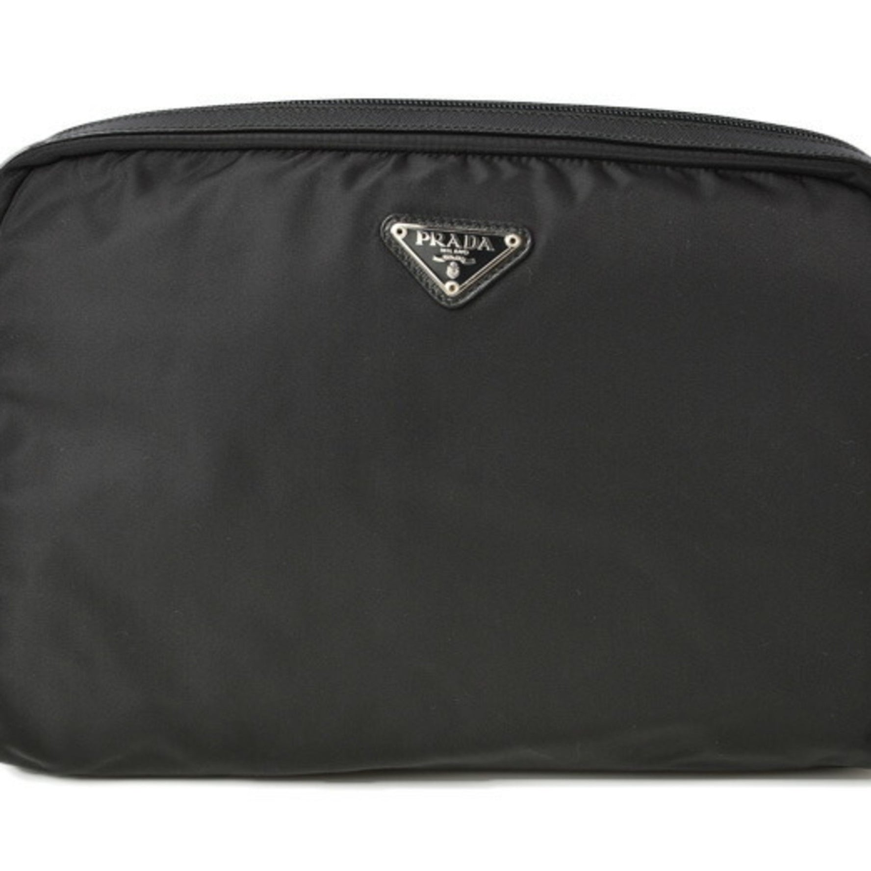 PRADA Pouch Travel Clutch VELA Nylon
