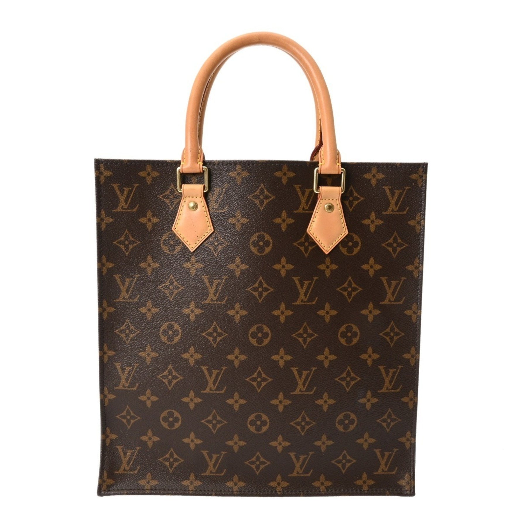 LOUIS VUITTON Monogram Sac Plat PM Canvas Tote Bag