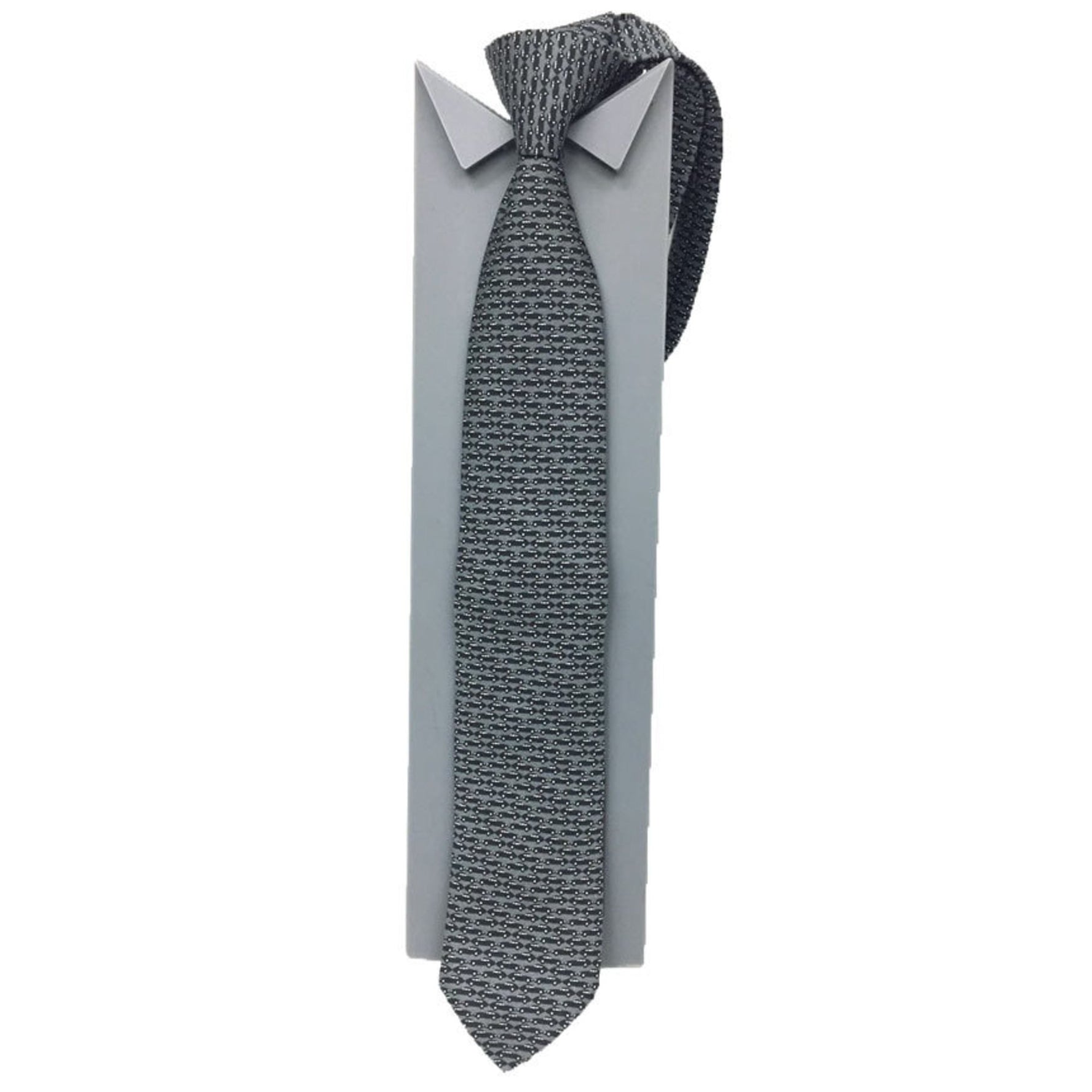 PRADA tie, car pattern, gray x black