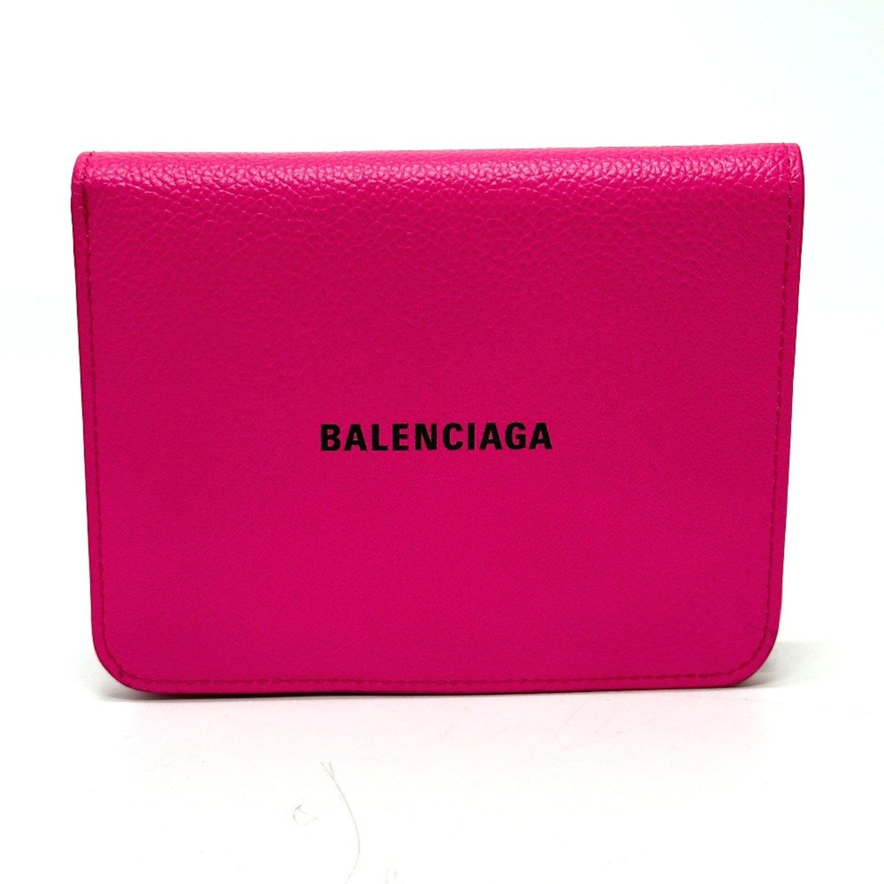 Balenciaga logo Medium wallet Folded wallet Black