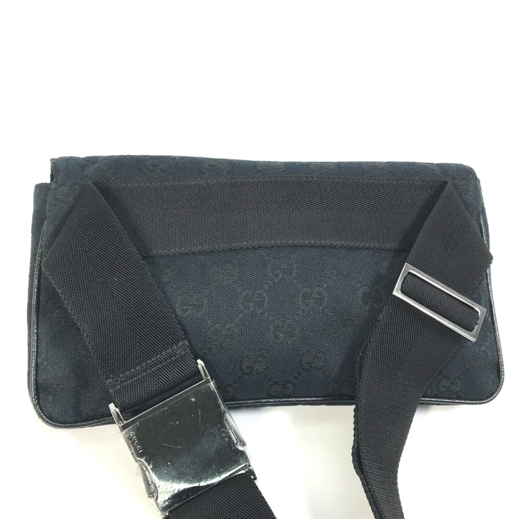 GUCCI GG Belt Bag, Body Waist Canvas/Leather, Men's