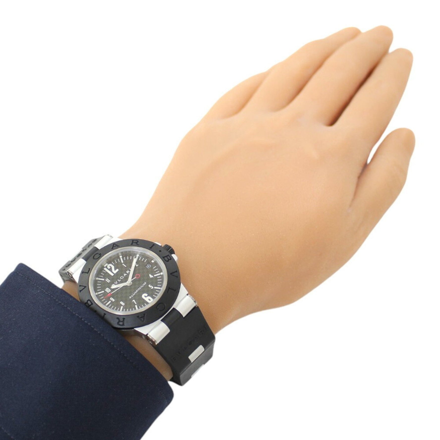 BVLGARI Alum Watch Aluminium AL38TA Automatic Men's