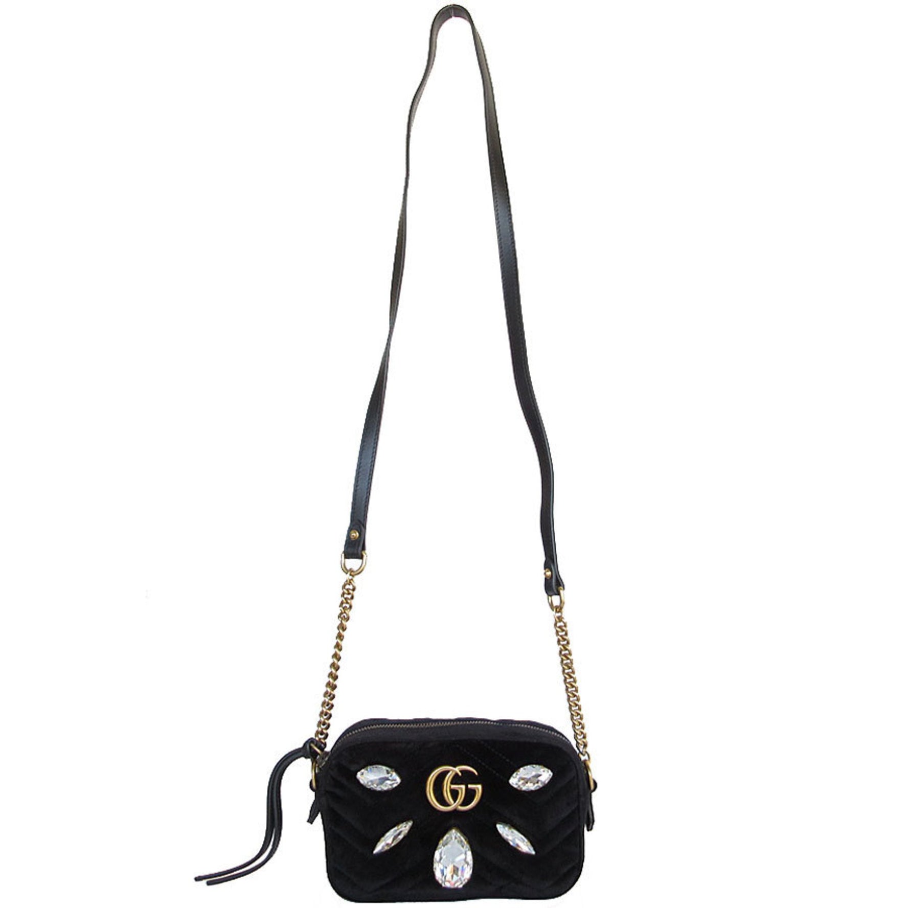 GUCCI Shoulder Bag GG Marmont Velvet