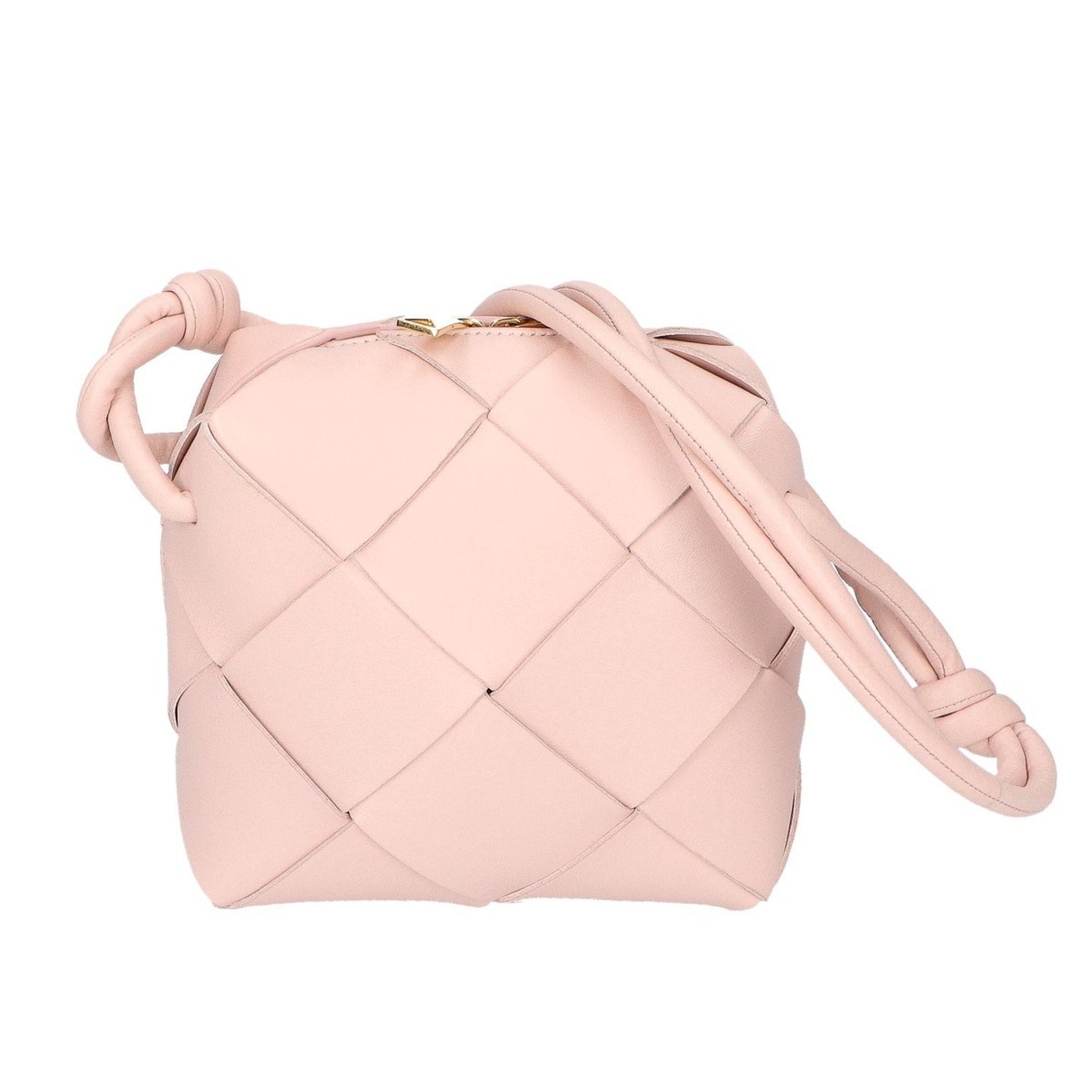 BOTTEGA VENETA Maxi Intrecciato Mini Cassette Camera Bag Shoulder 6917 Lotus Gold