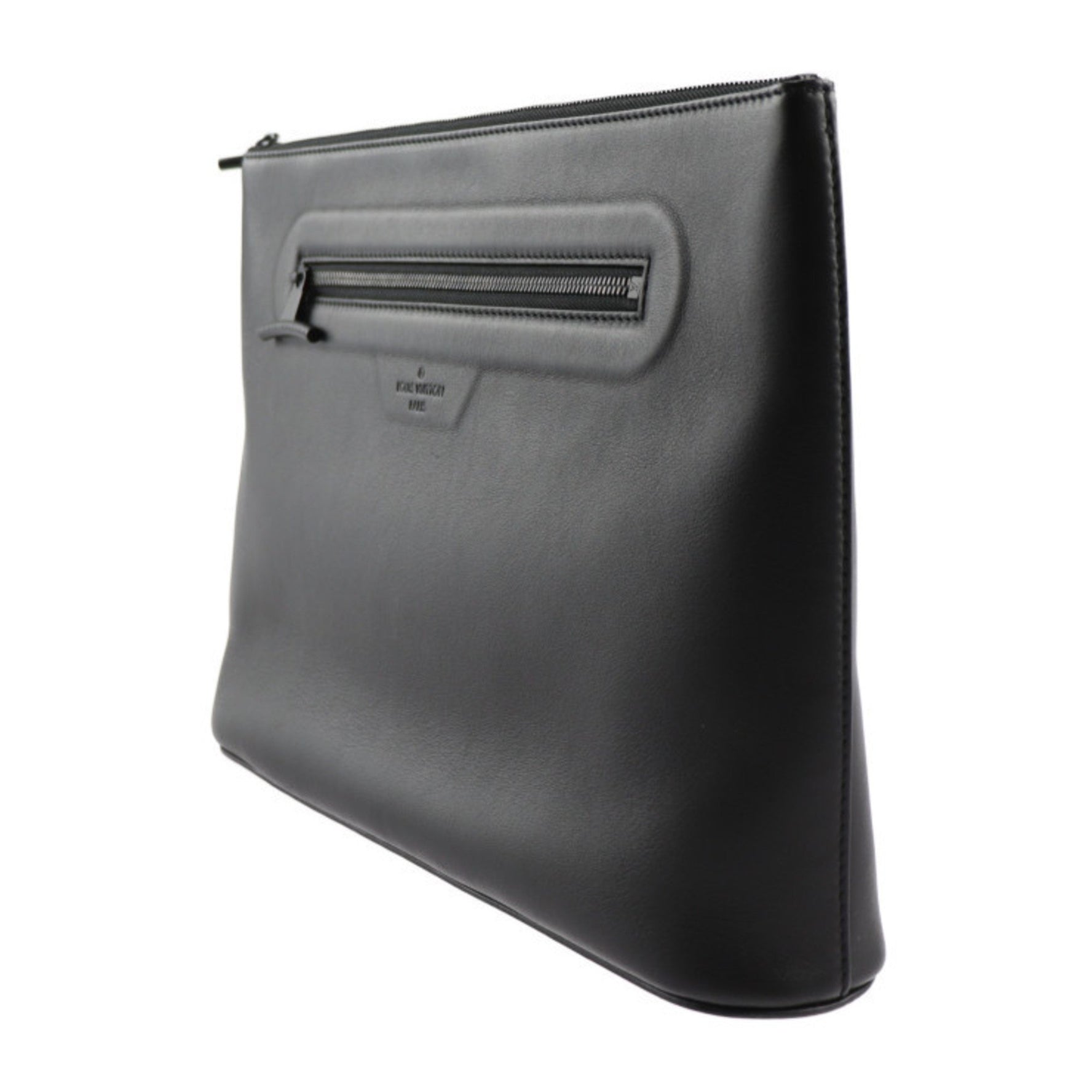 Louis Vuitton Pochette Cosmos Dark Second Bag Leather Clutch Pouch