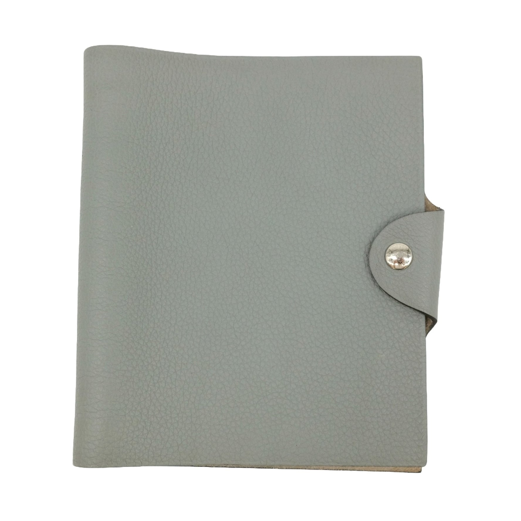 HERMES Notebook Cover Ulysse PM Taurillon Clemence Grey