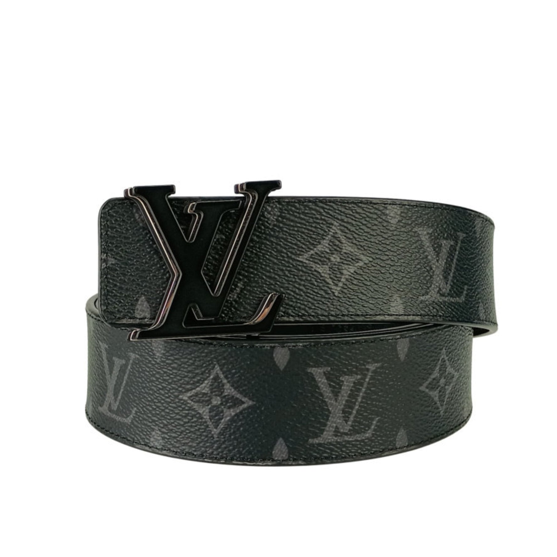 LOUIS VUITTON LV Optic Belt Black Monogram Eclipse Men's