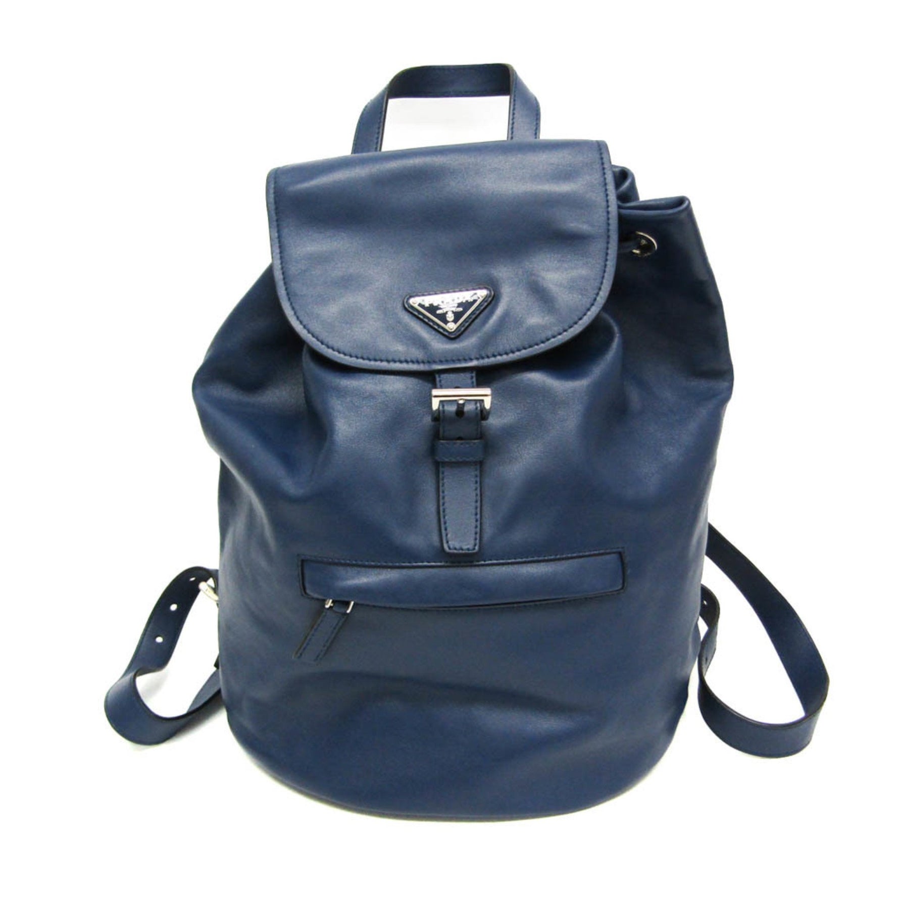 Prada Men,Women Leather Backpack