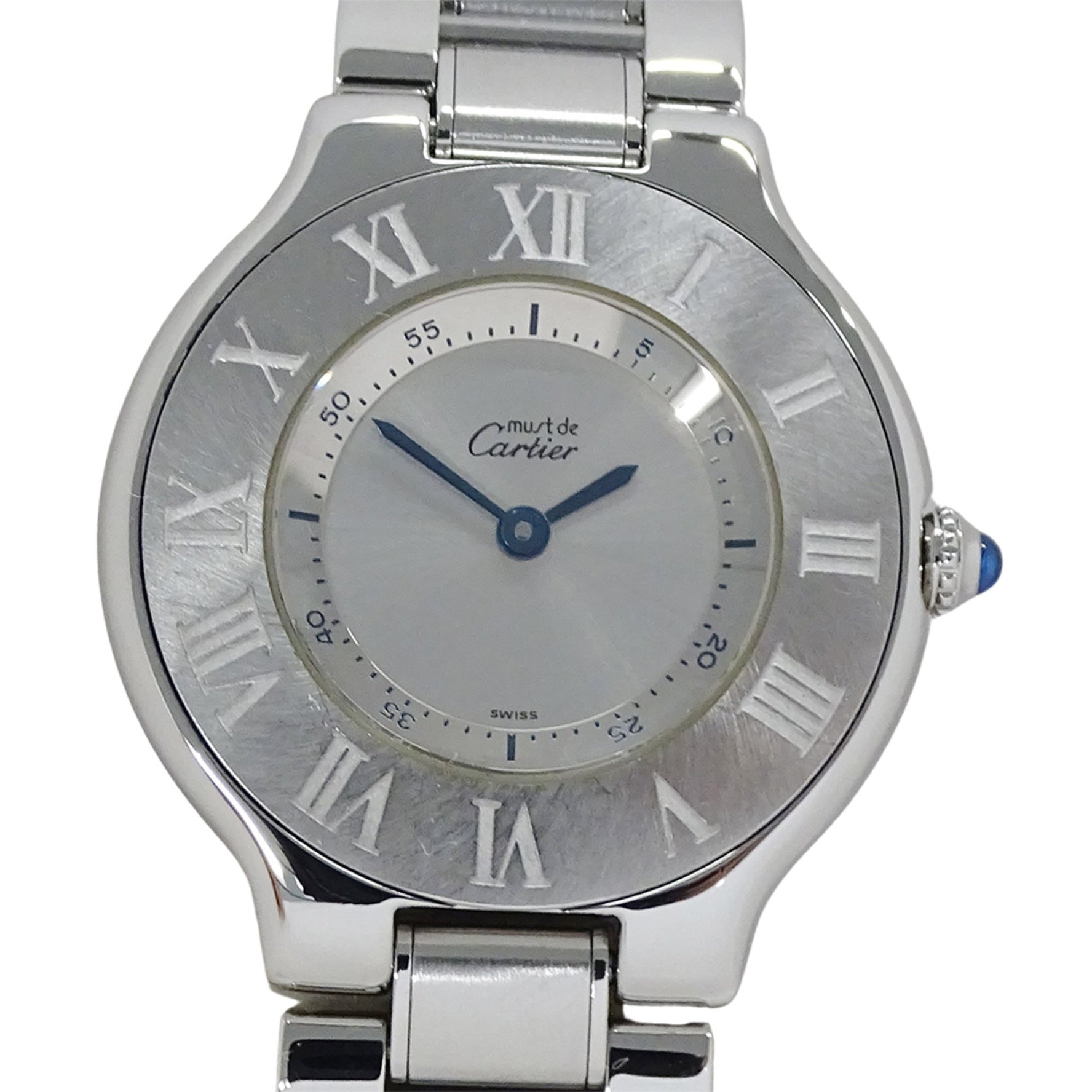 Cartier Must 21 Vantiant Quartz Watch for Stainless Steel, Polished Silver