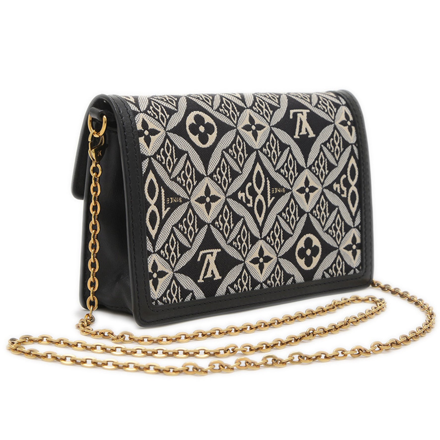 Louis Vuitton Monogram Jacquard Portefeuille Dauphine Chain Shoulder Bag