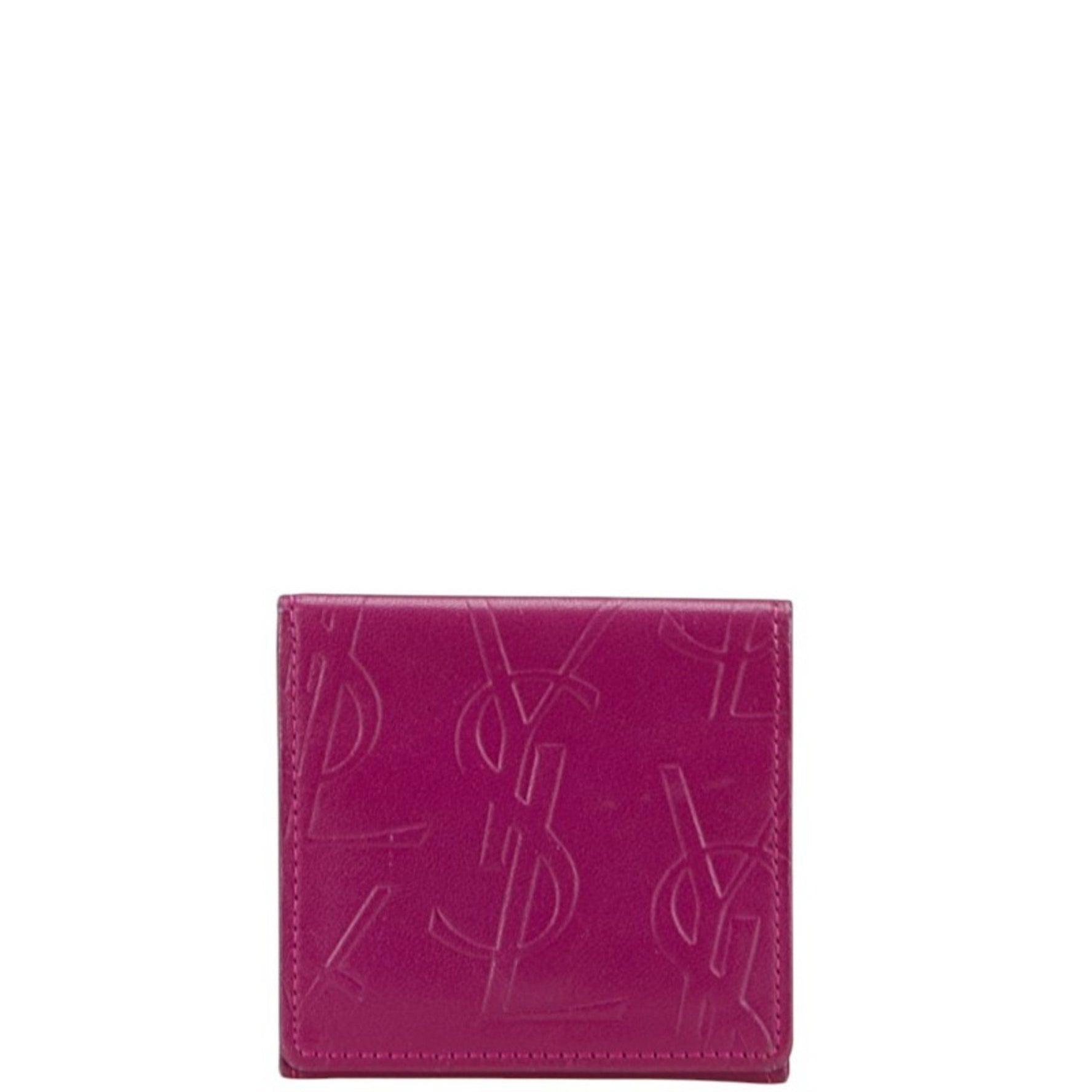 Saint Laurent YSL logo wallet/coin case, leather, SAINT LAURENT