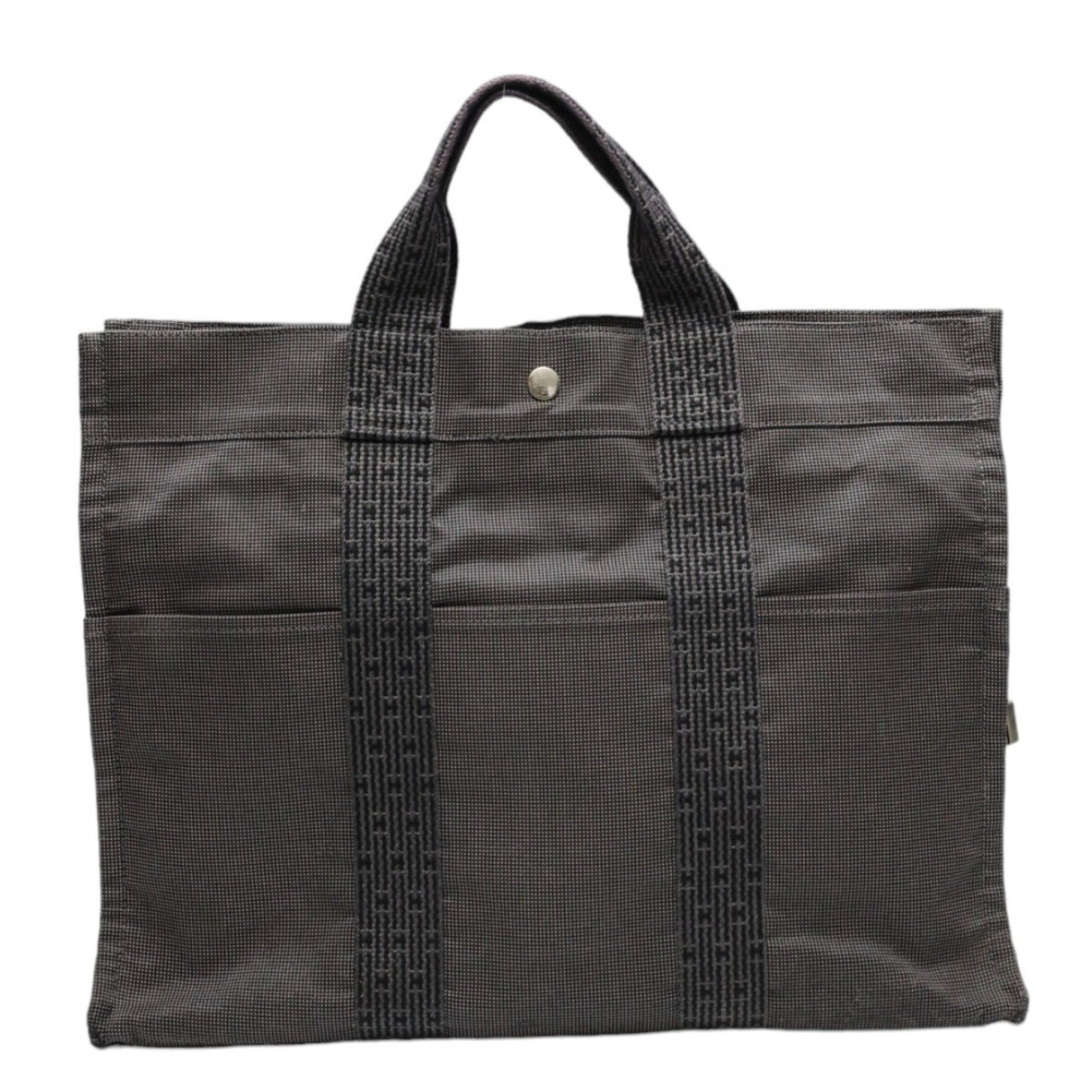 Hermes Bag Air Line Canvas Foult MM Grey