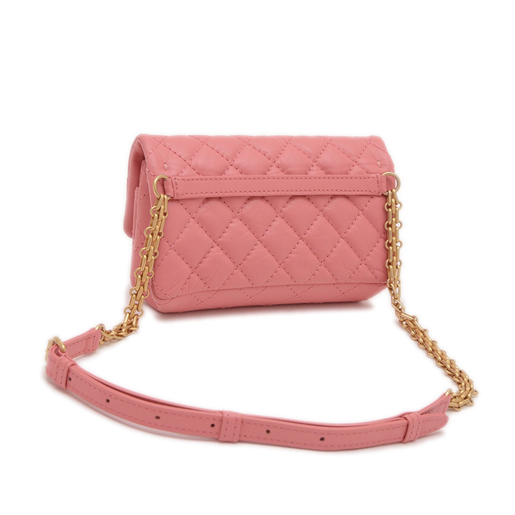 Chanel 2.55 waist pouch, body bag, calfskin, gold hardware, sold item