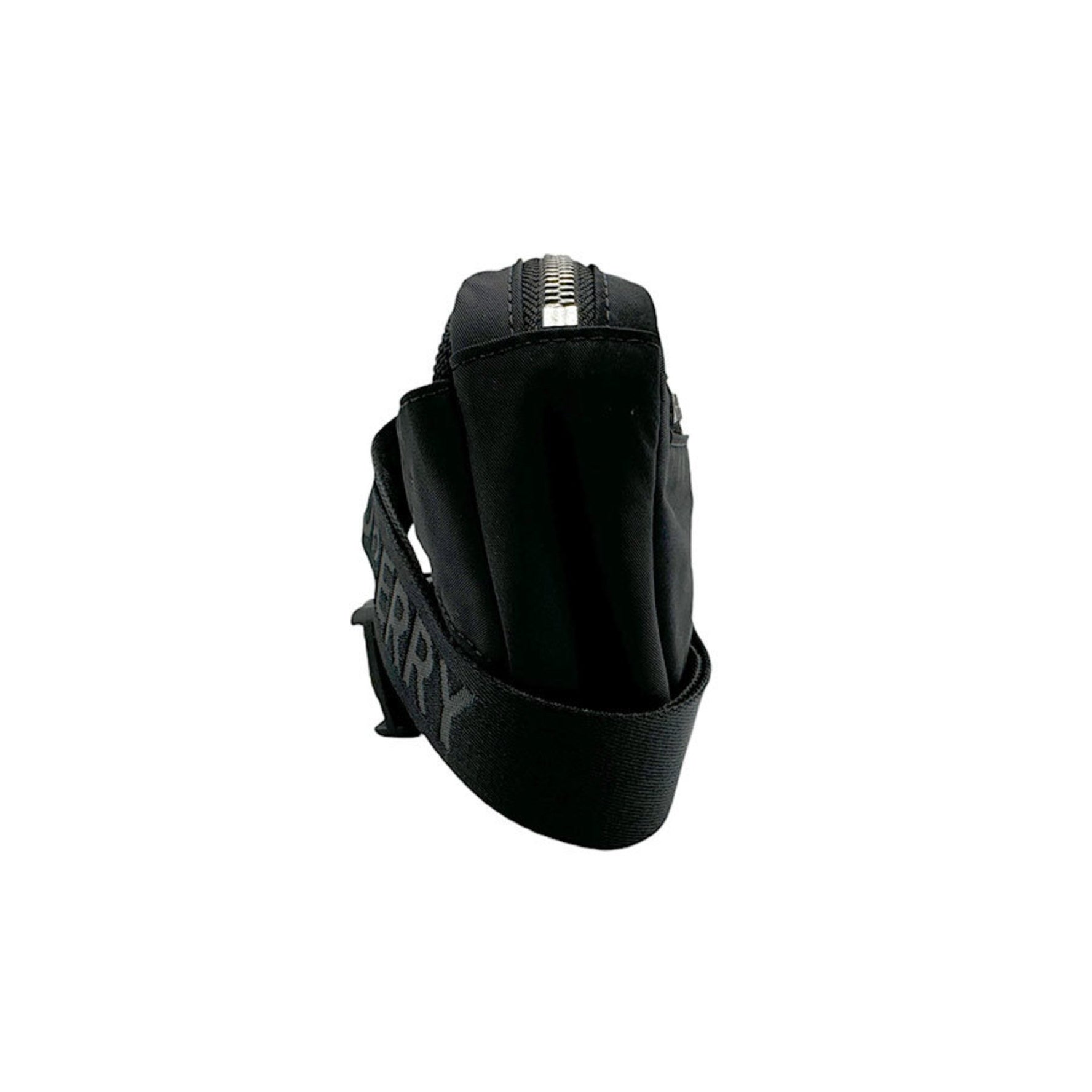 Burberry Body Bag Waist Nylon Silver Men's