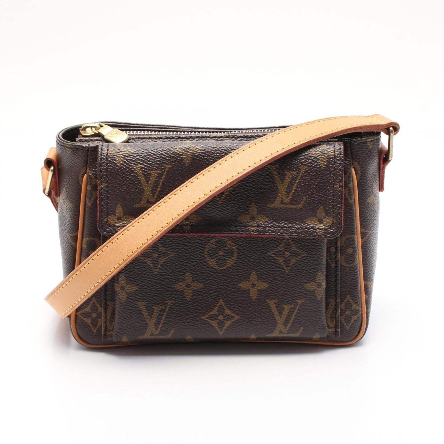 Louis Vuitton Vivacite PM Shoulder Bag Coated Canvas Leather Monogram
