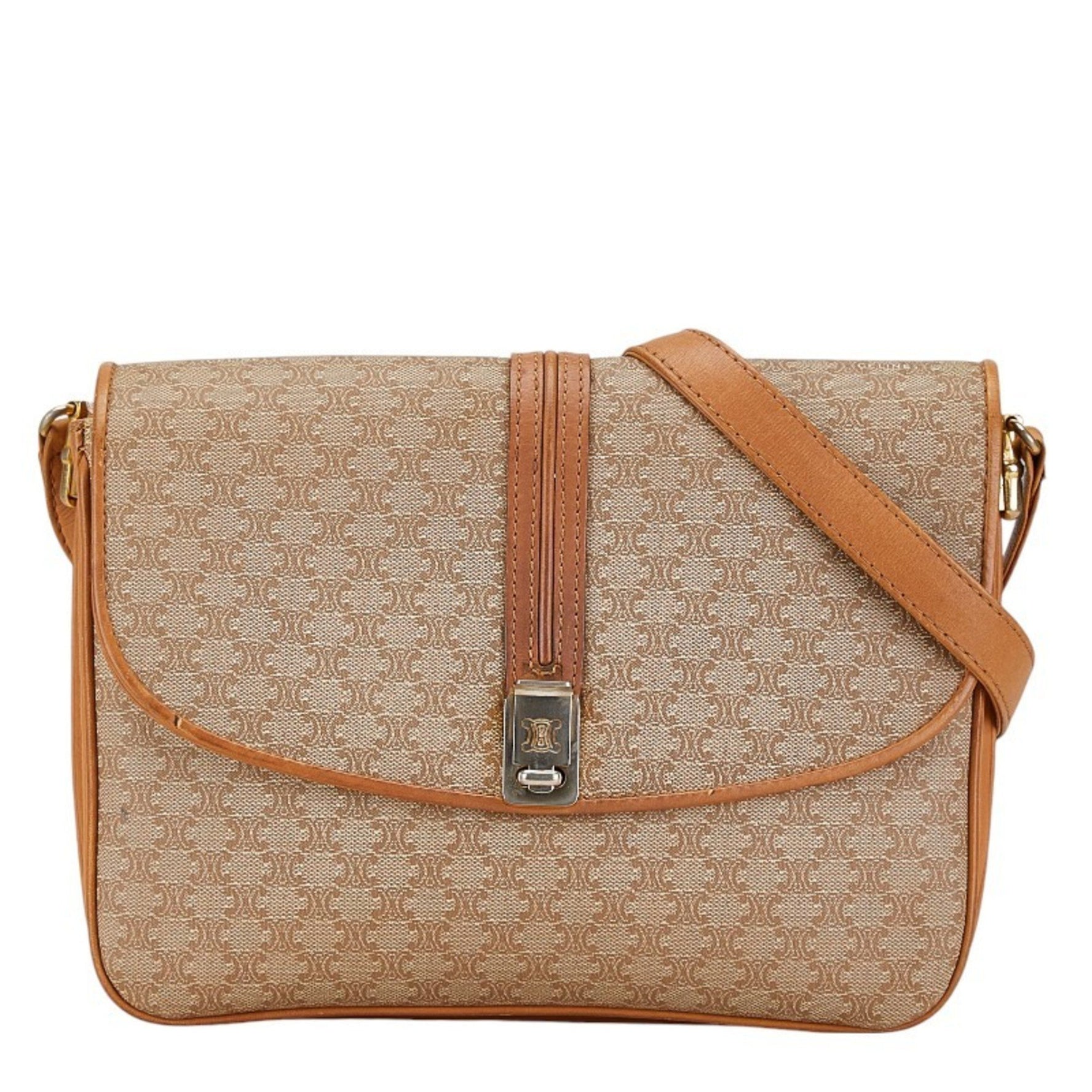 Celine Macadam Shoulder Bag PVC Leather