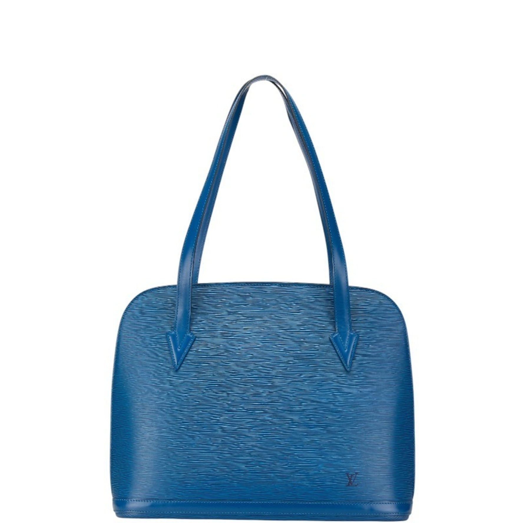 Louis Vuitton Epi Rucksack Shoulder Bag Tote Toledo Blue Leather