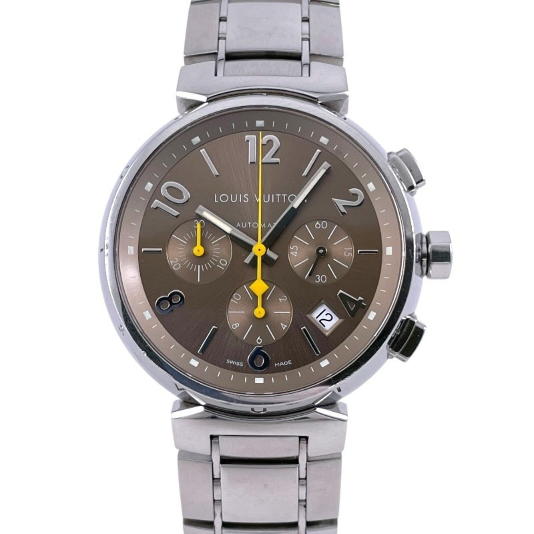 Louis Vuitton Tambour Chronograph Stainless Steel Automatic Watch