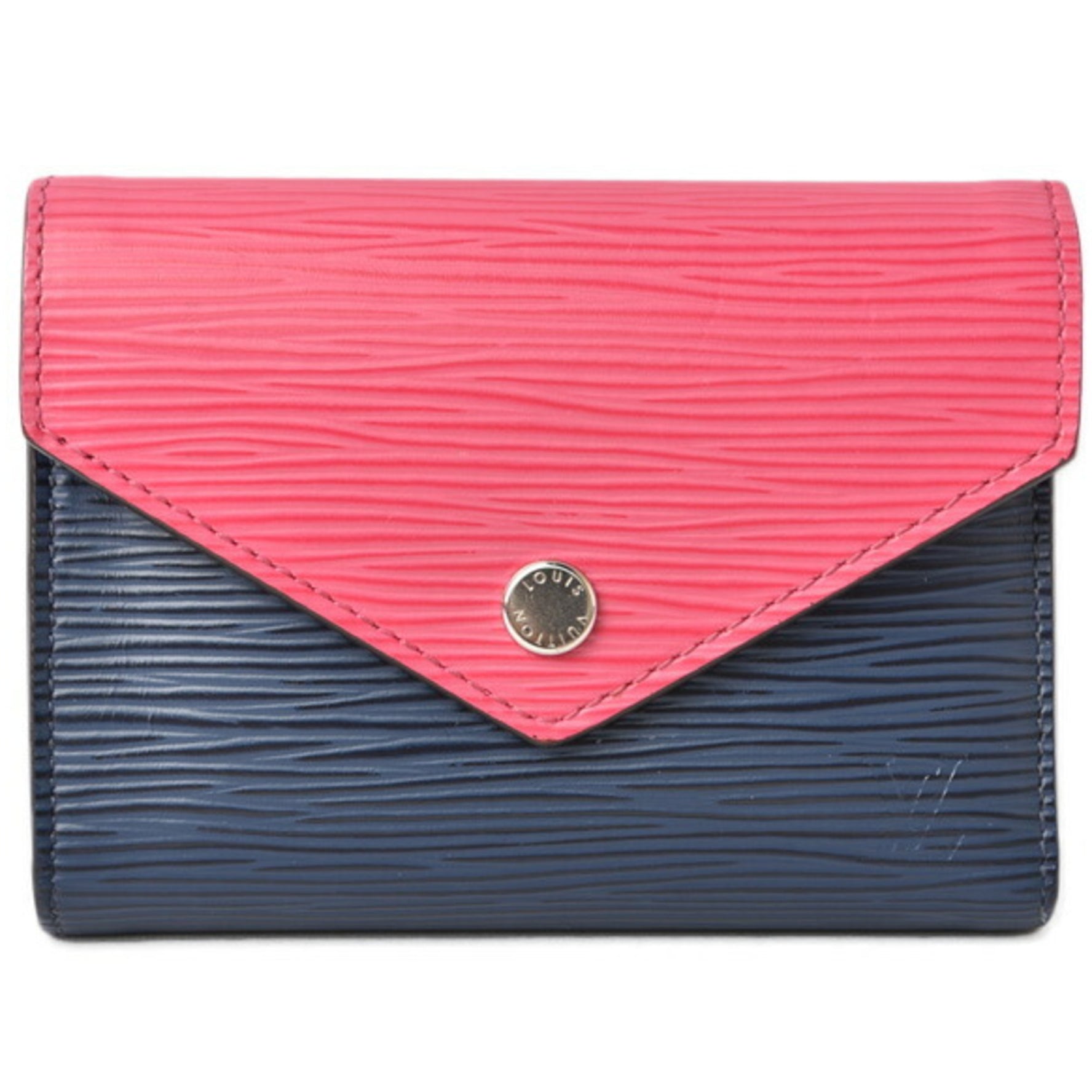 Louis Vuitton Wallet Tri-fold Portefeuille Victorine Epi Andigo